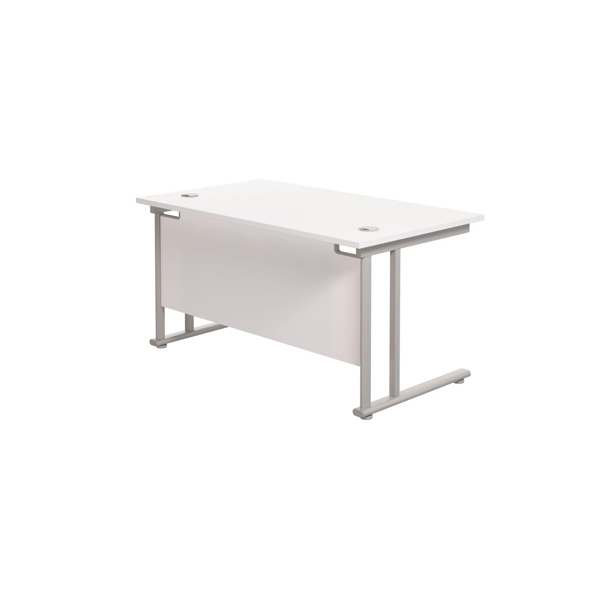 Twin Upright Straight 1400mm Desk