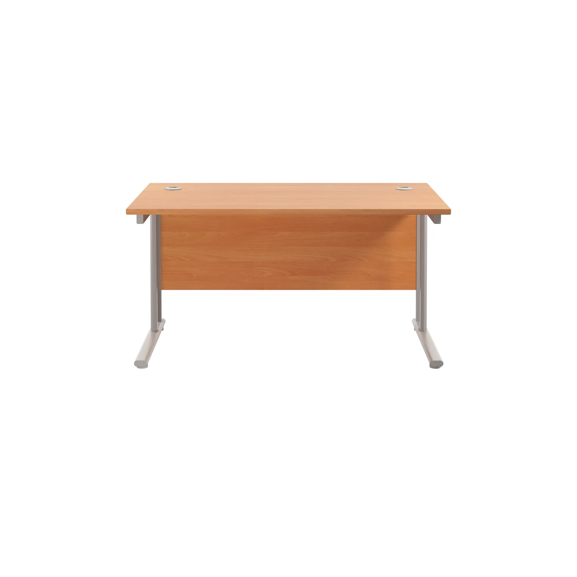 Twin Upright Straight 1400mm Desk