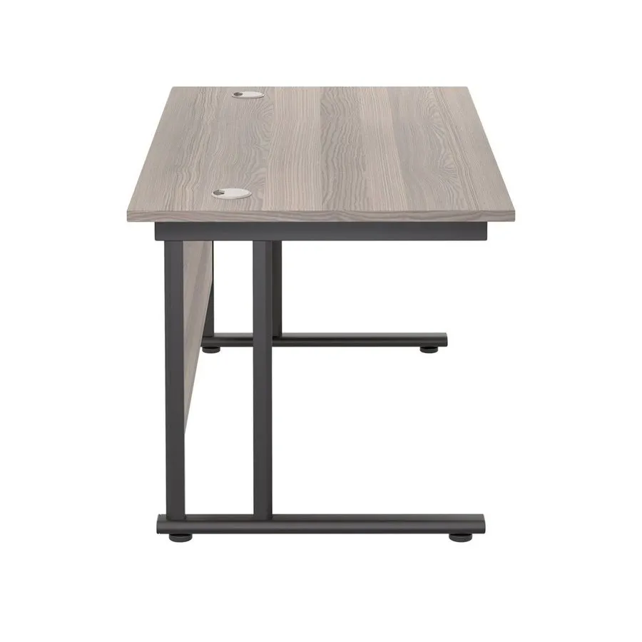 Twin Upright Straight 1400mm Desk