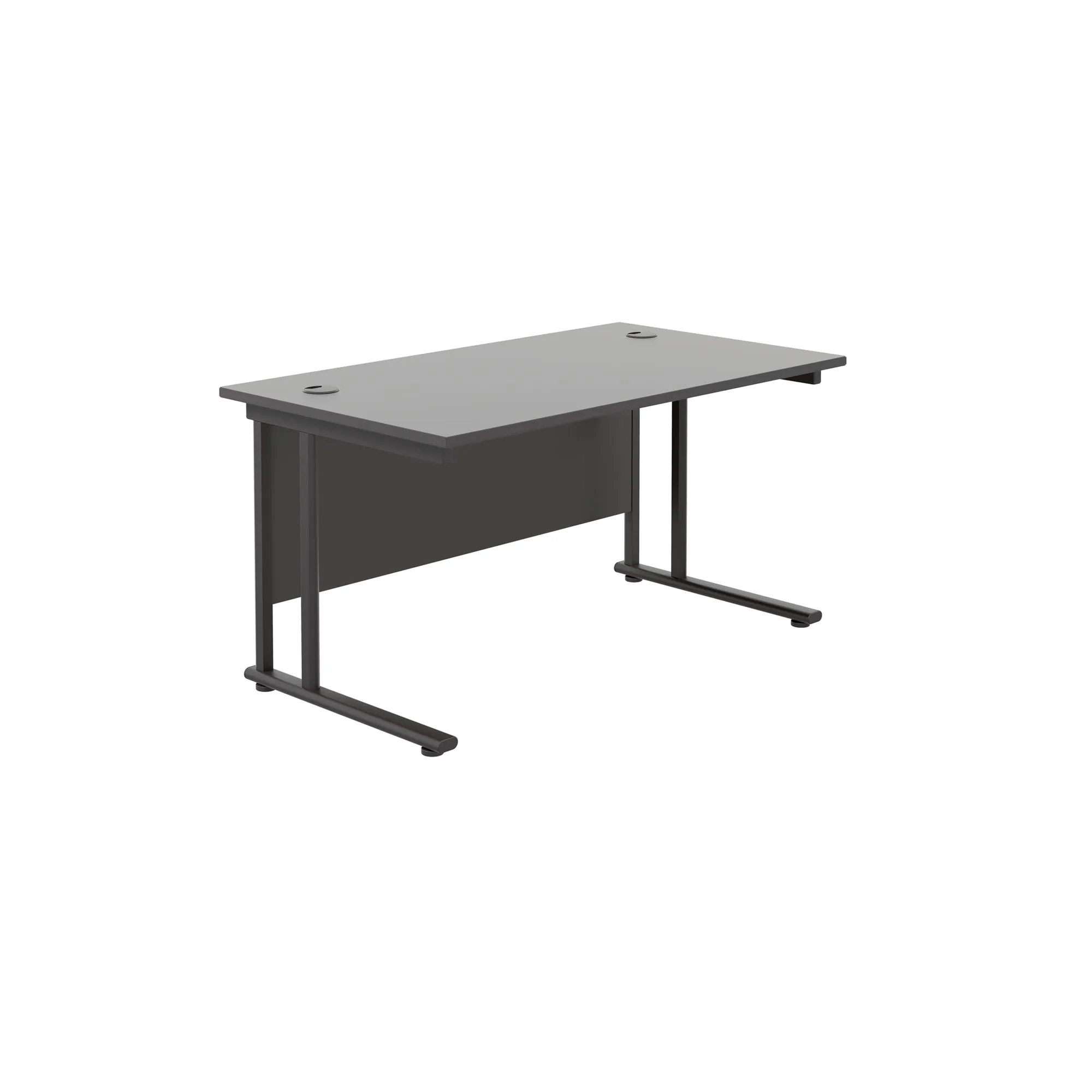 Twin Upright Straight 1400mm Desk