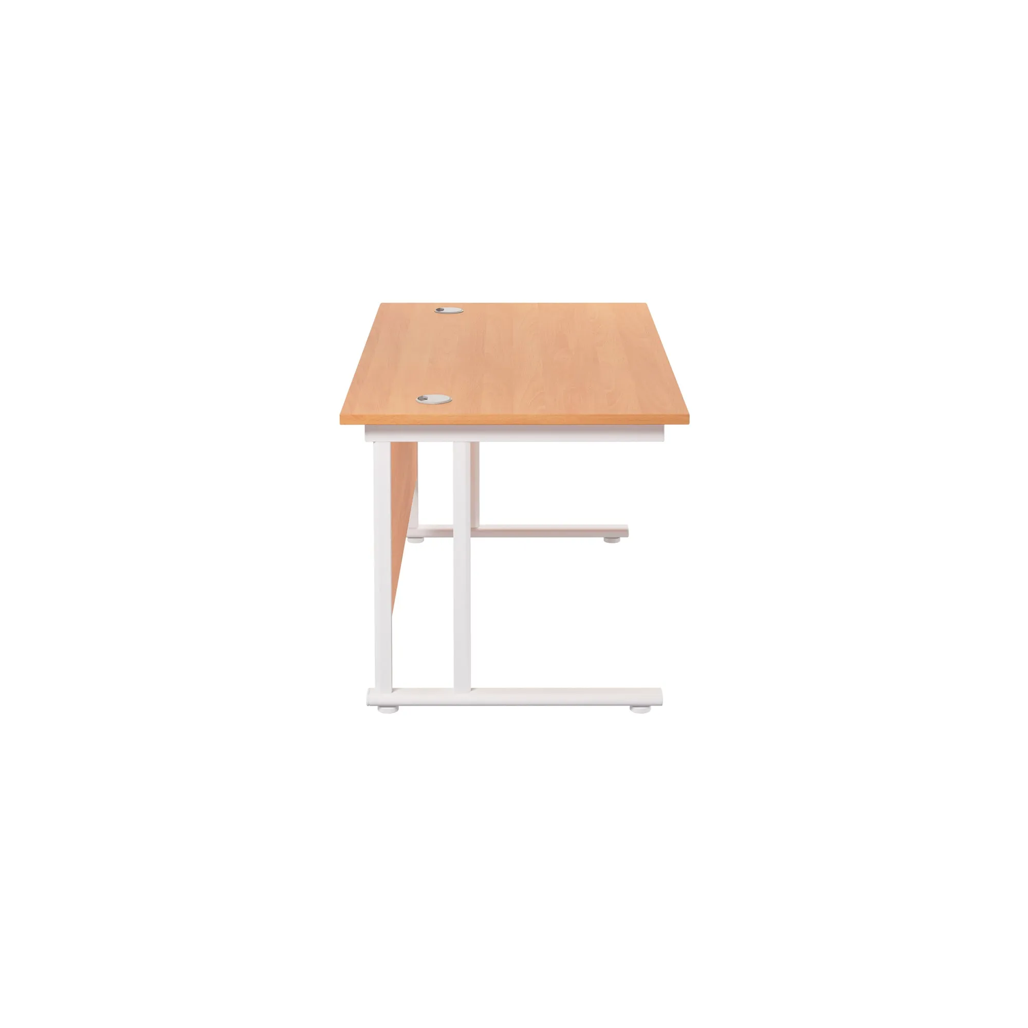 Twin Upright Straight 1400mm Desk