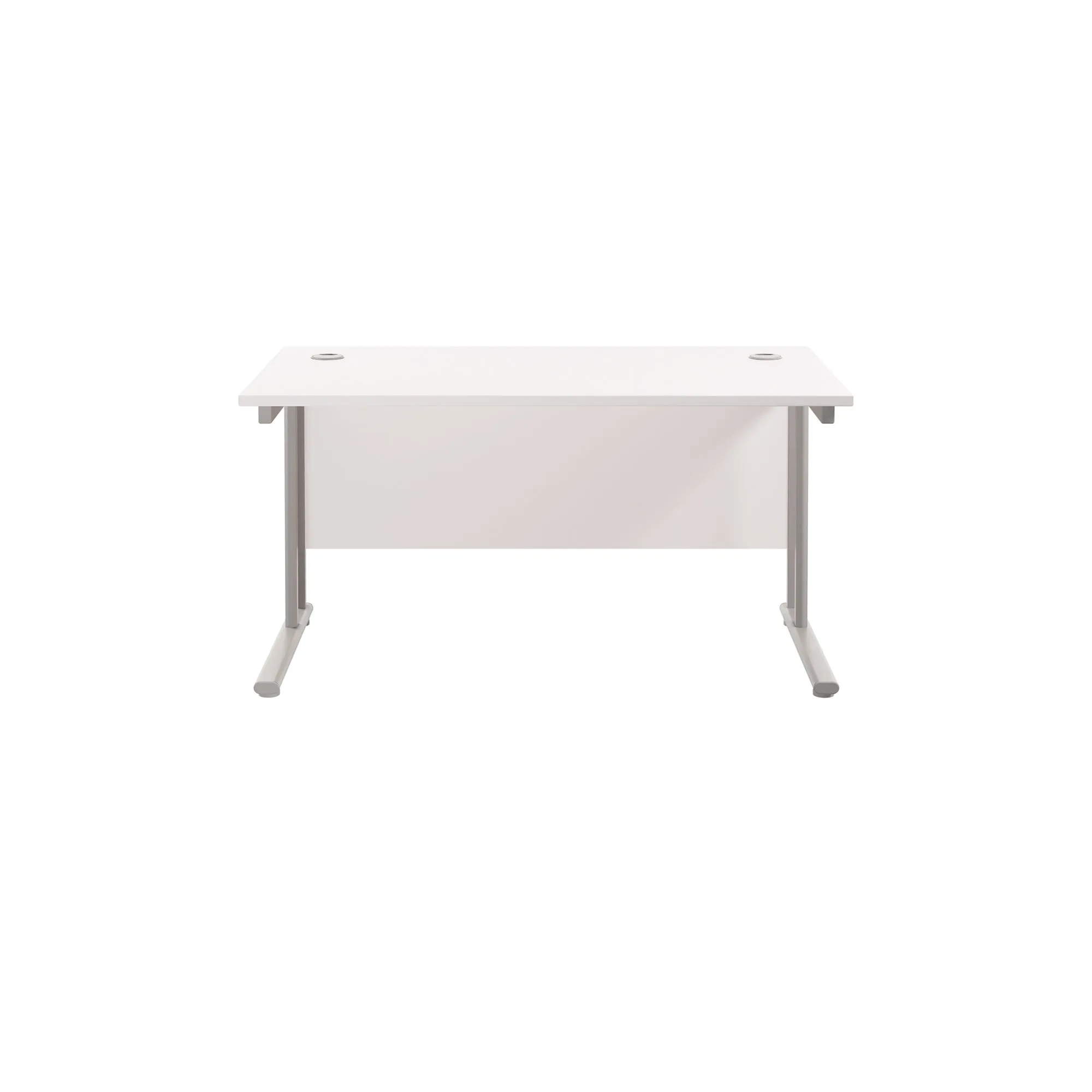 Twin Upright Straight 1400mm Desk