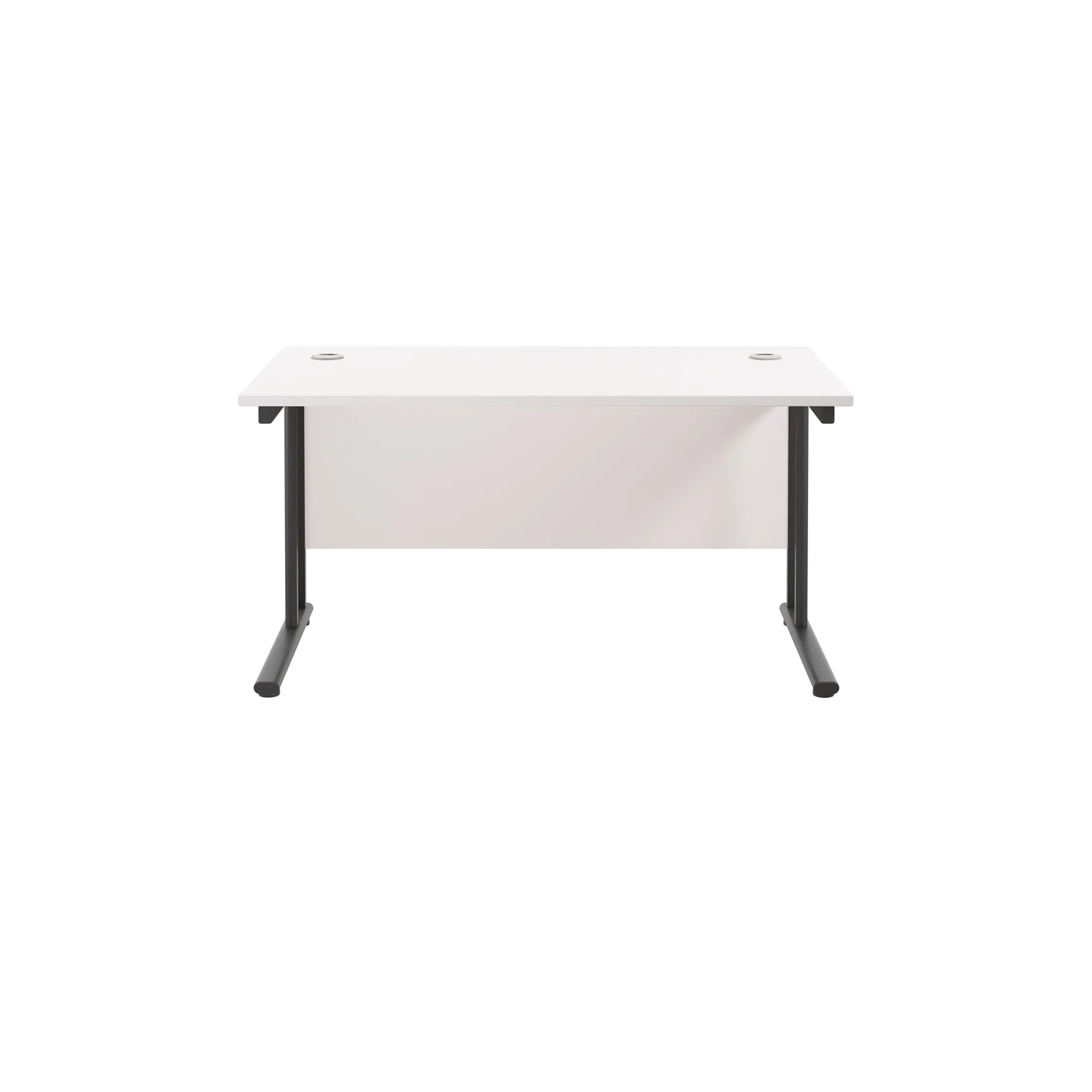 Twin Upright Straight 1400mm Desk