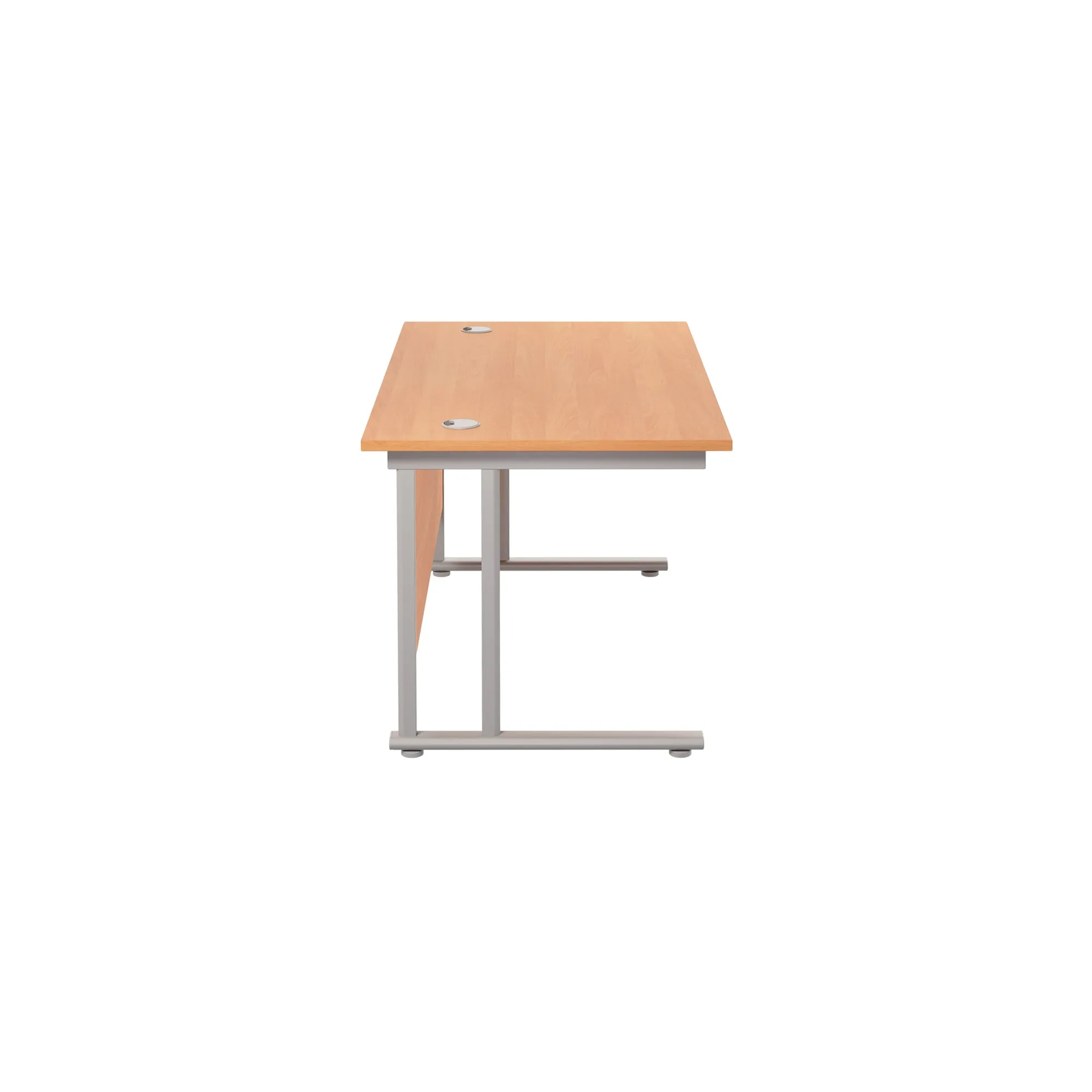 Twin Upright Straight 1400mm Desk