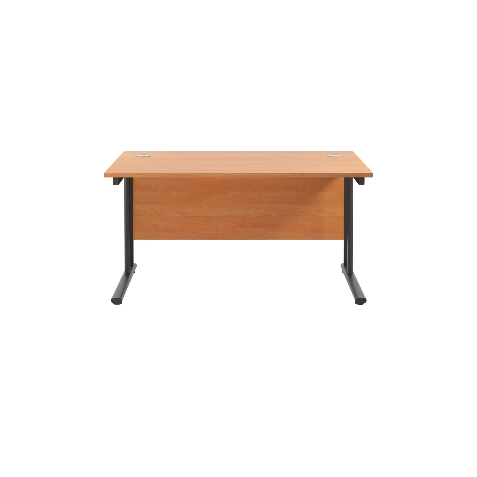 Twin Upright Straight 1400mm Desk
