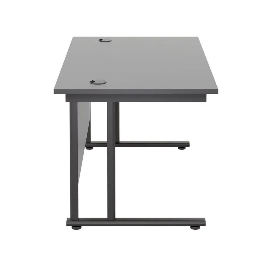 Twin Upright Straight 1400mm Desk