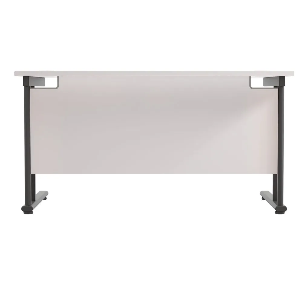 Twin Upright Straight 1400mm Desk