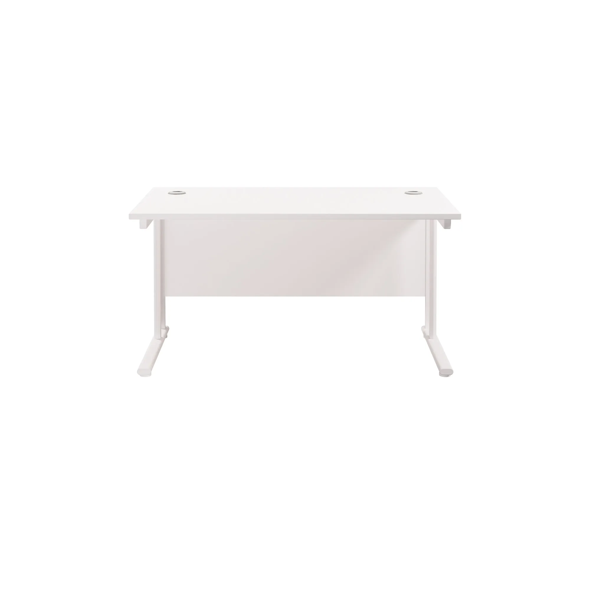 Twin Upright Straight 1400mm Desk