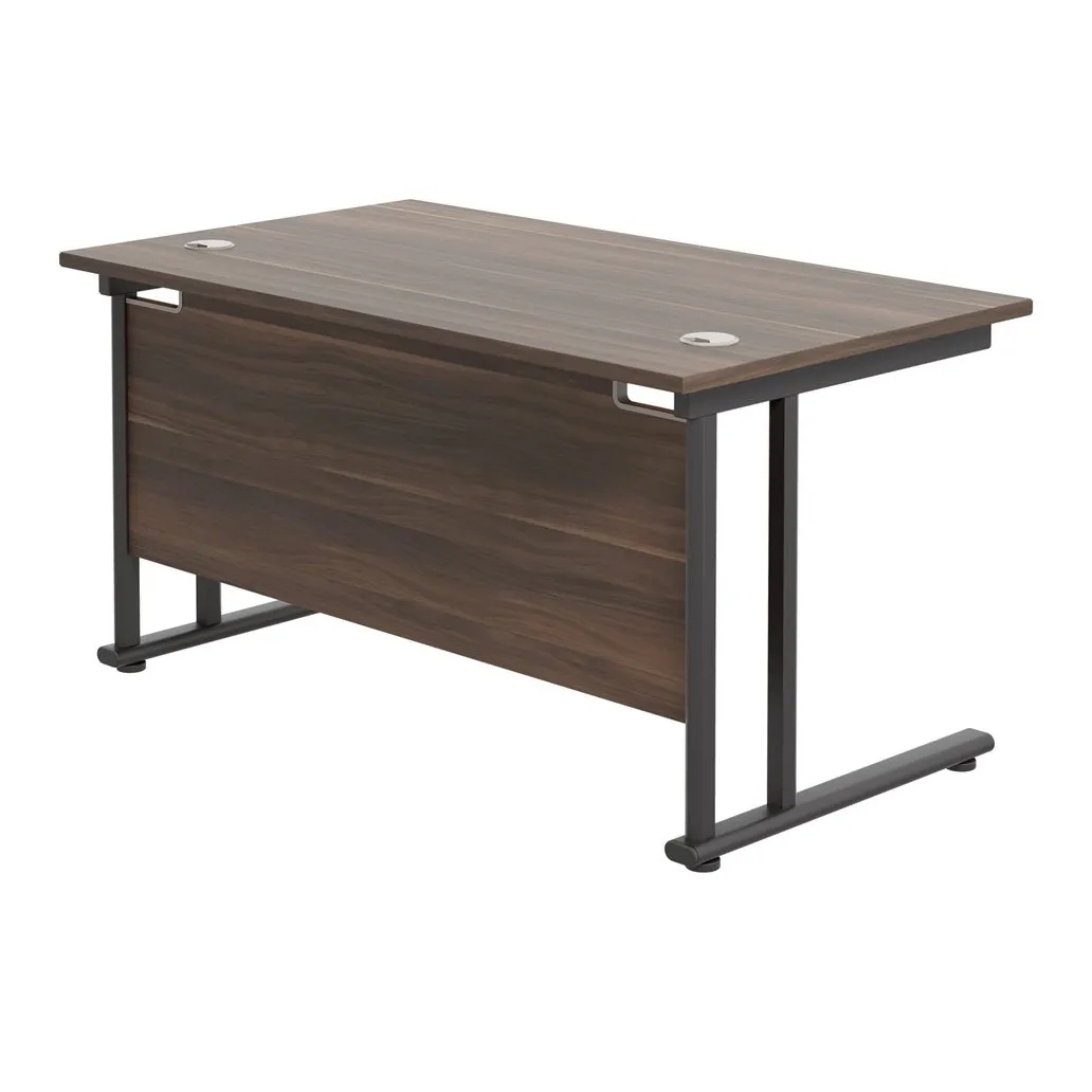 Twin Upright Straight 1400mm Desk