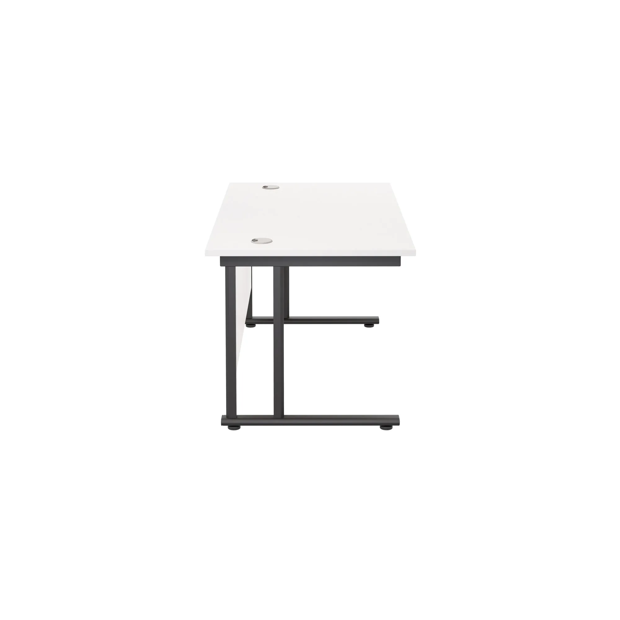 Twin Upright Straight 1400mm Desk
