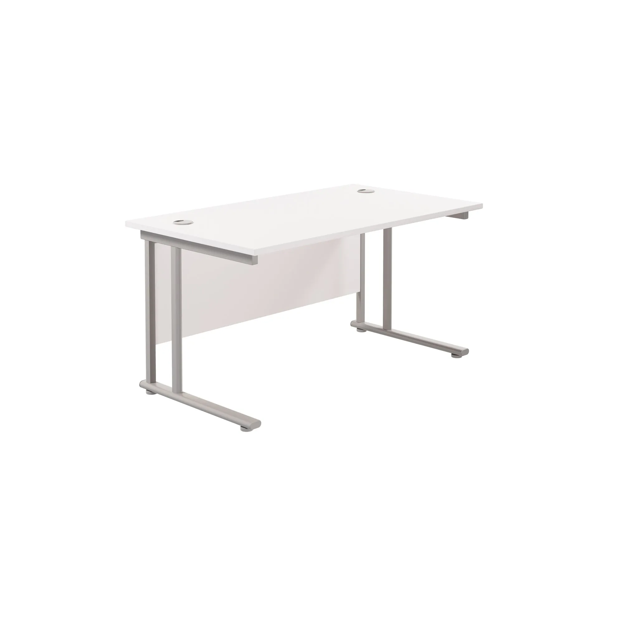 Twin Upright Straight 1400mm Desk