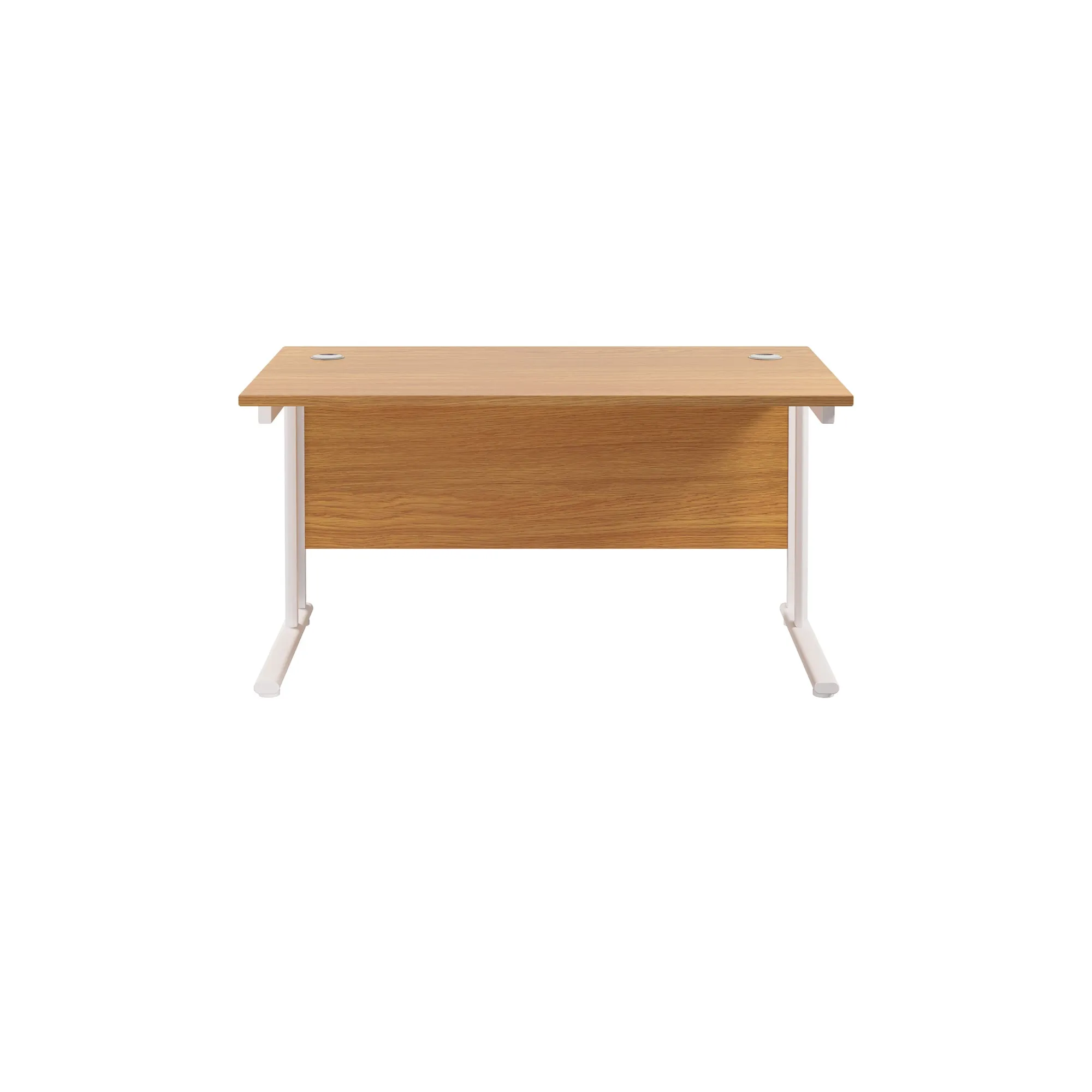 Twin Upright Straight 1400mm Desk