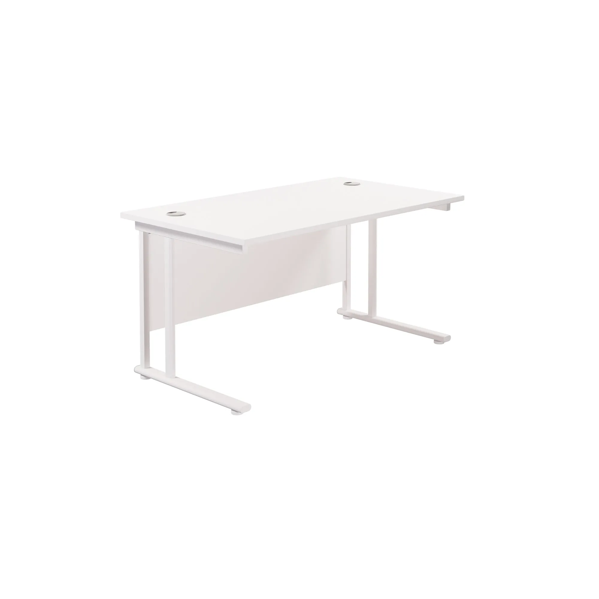 Twin Upright Straight 1400mm Desk