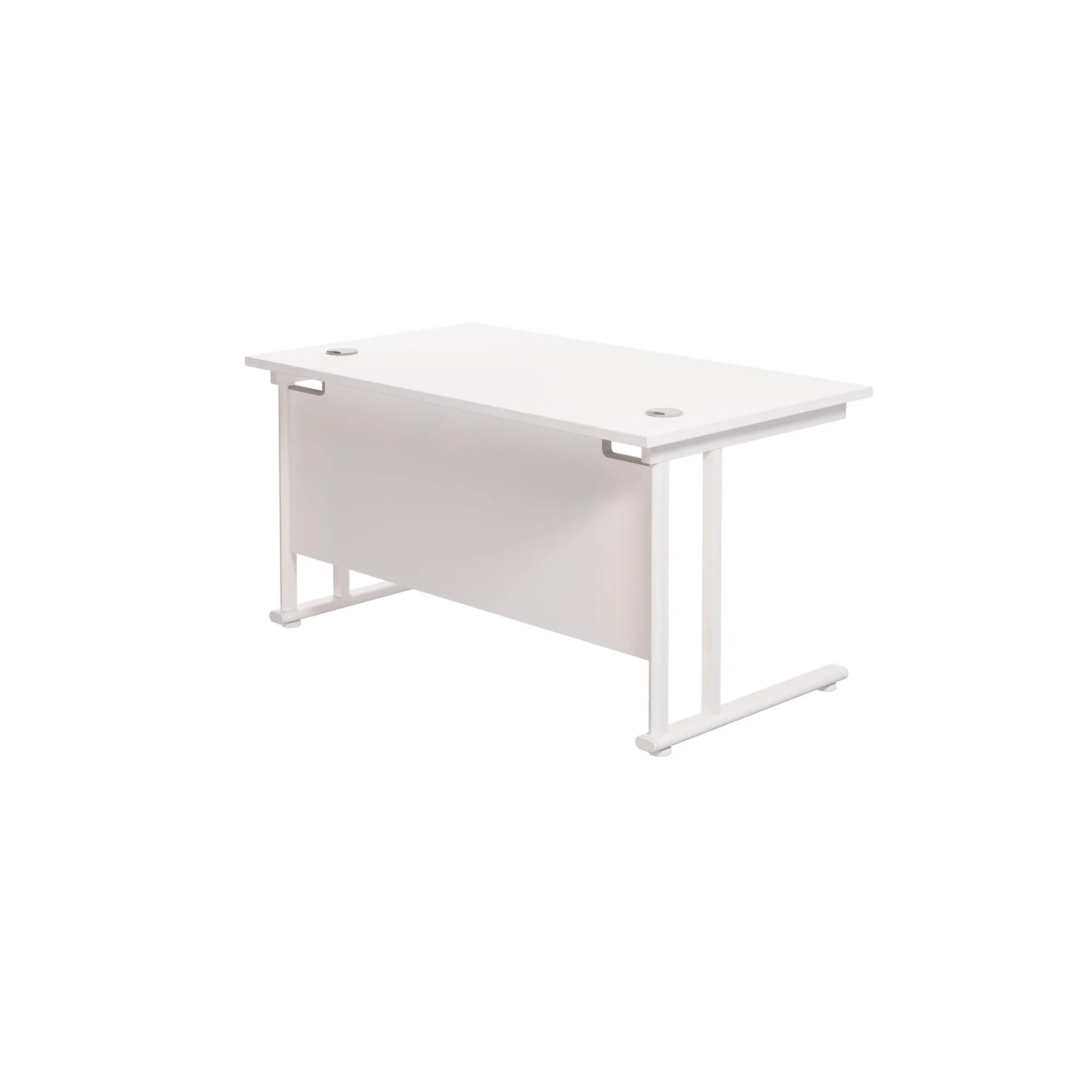 Twin Upright Straight 1400mm Desk