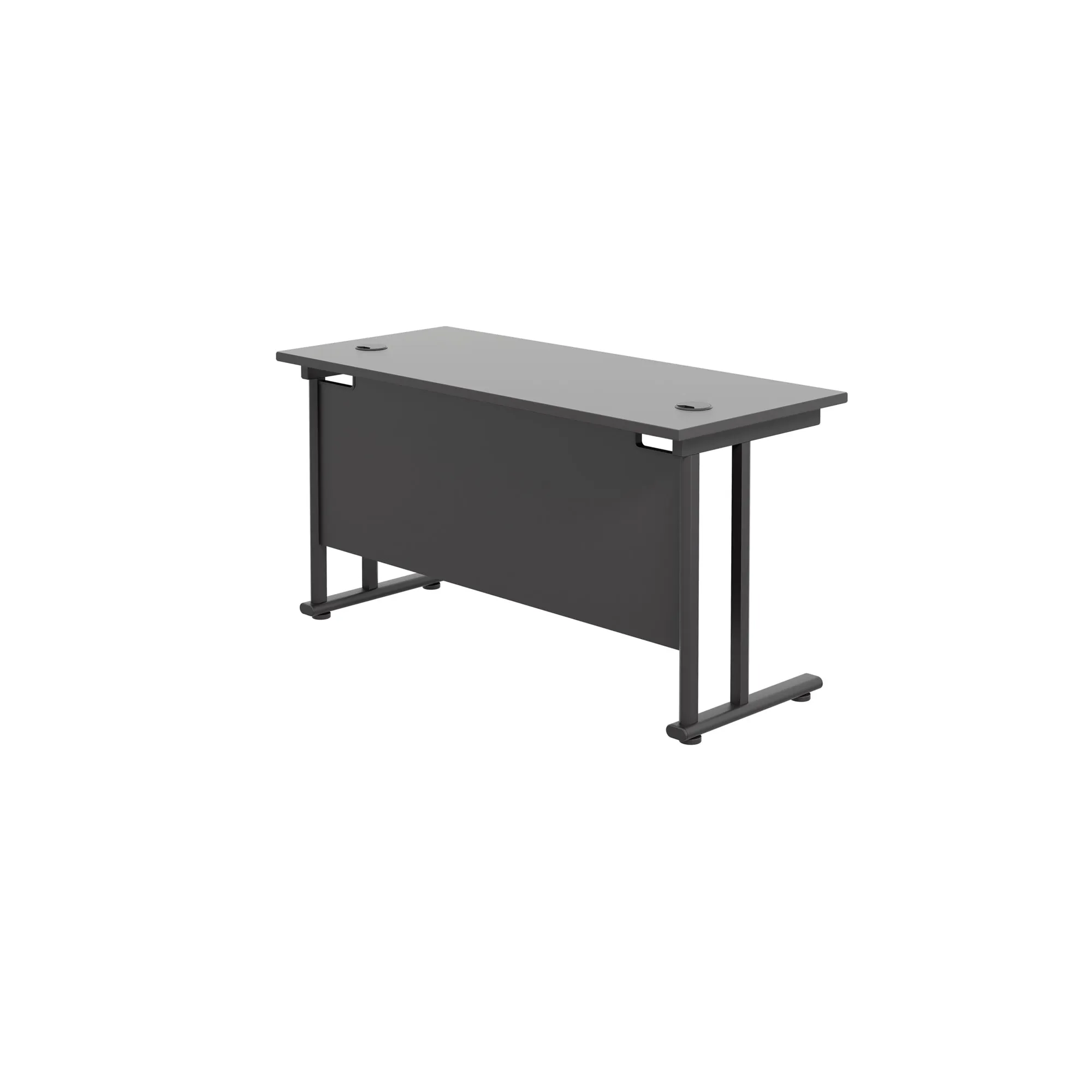 Twin Upright Straight 1400mm Slim Desk