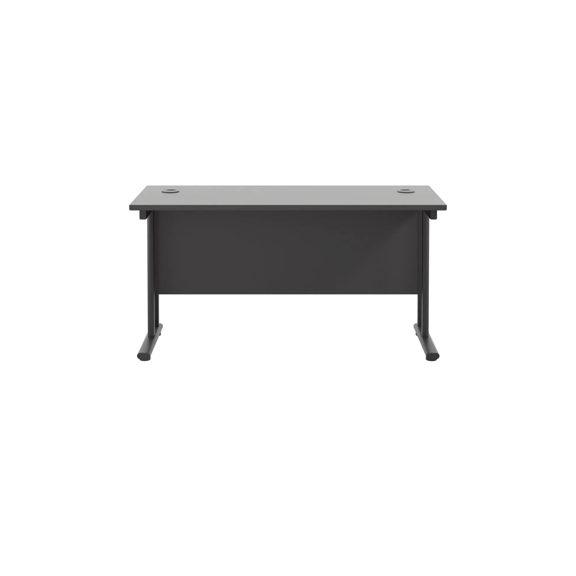 Twin Upright Straight 1400mm Slim Desk