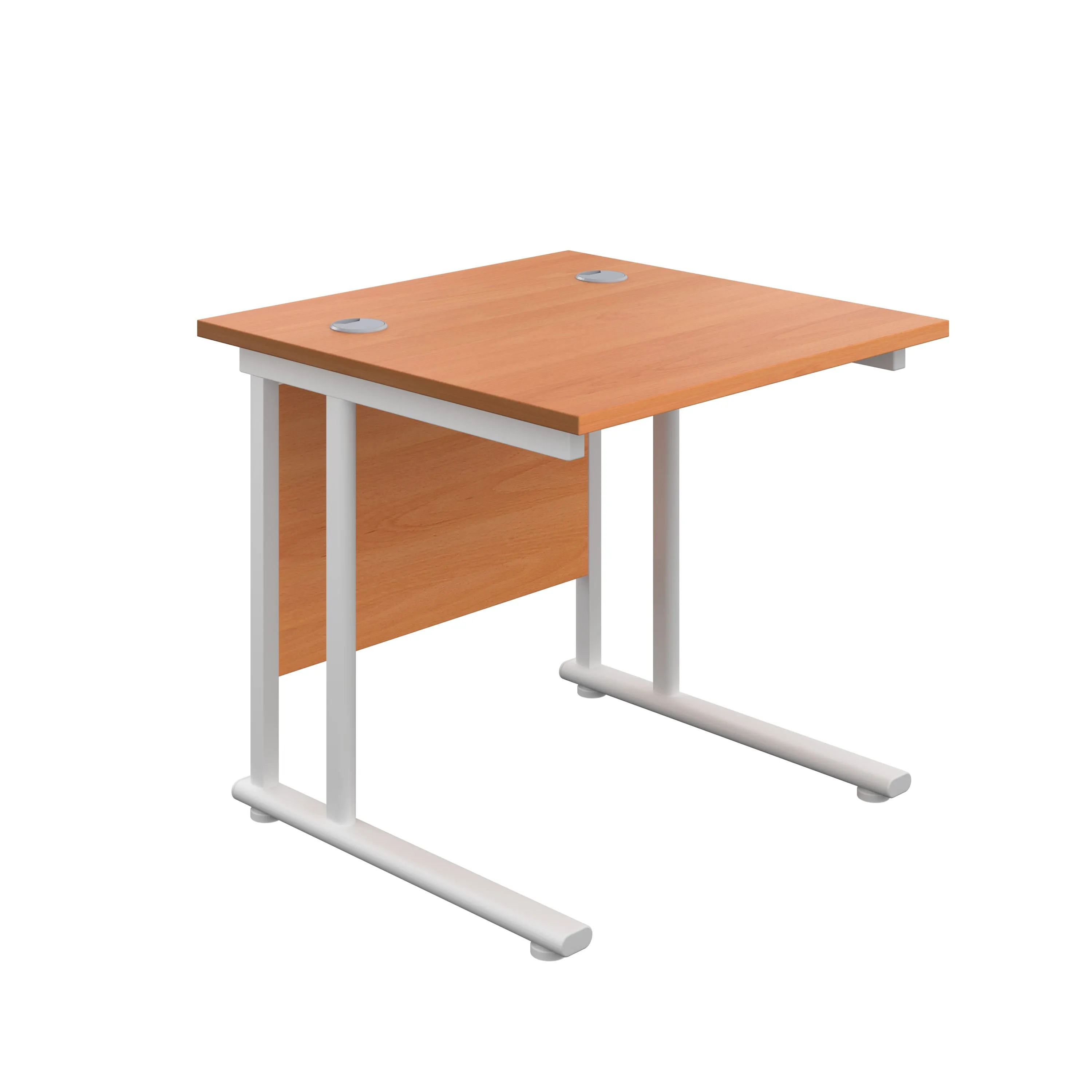 Twin Upright Straight 800mm Desk
