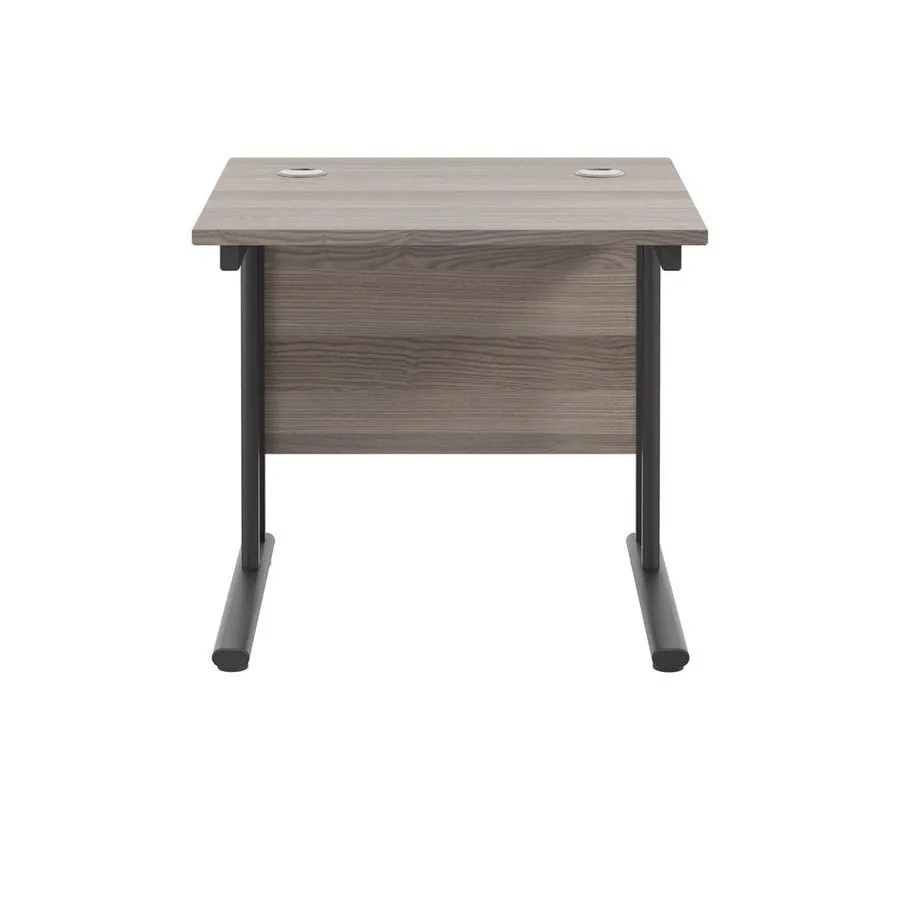 Twin Upright Straight 800mm Desk