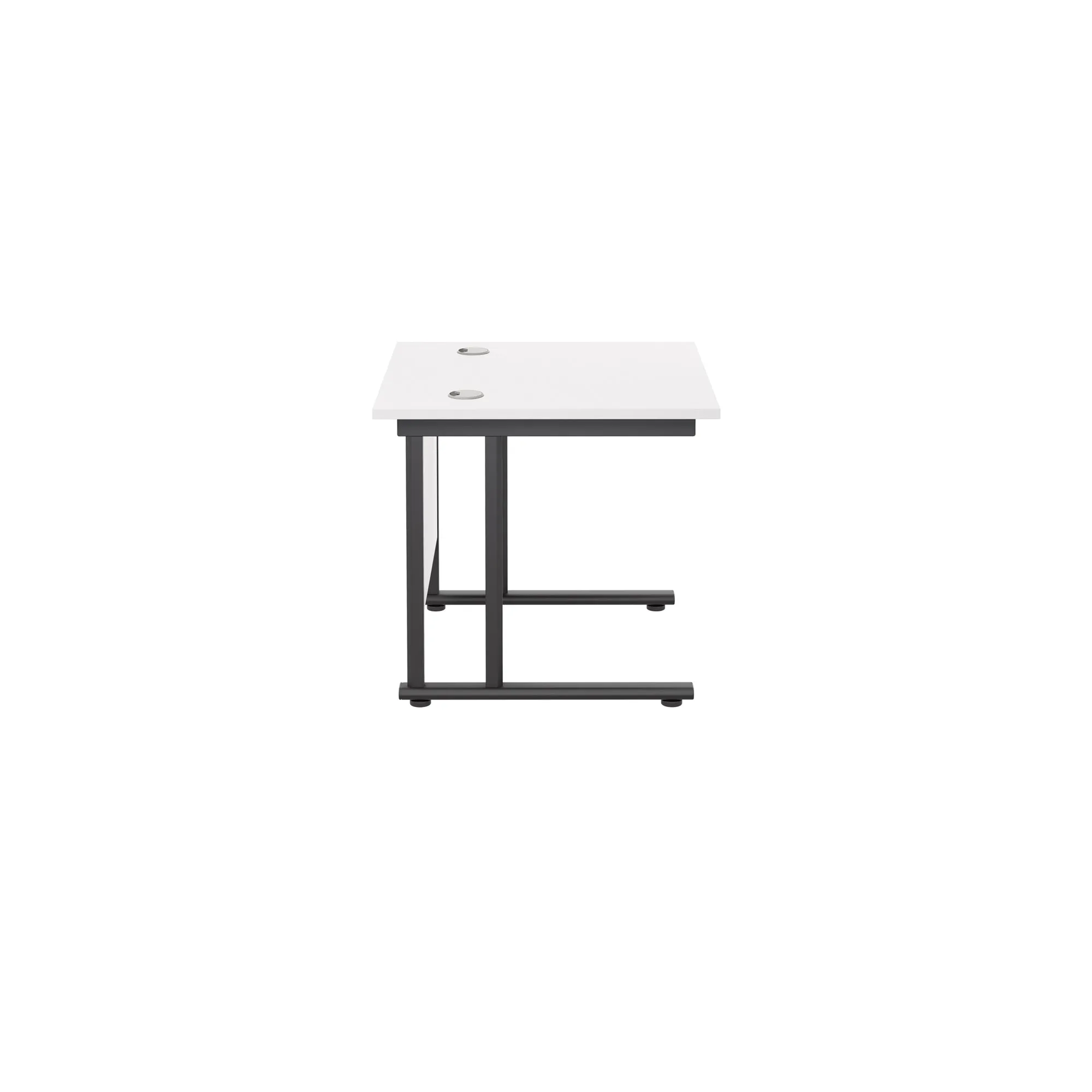 Twin Upright Straight 800mm Desk