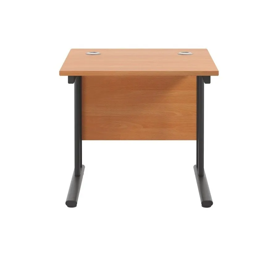 Twin Upright Straight 800mm Desk