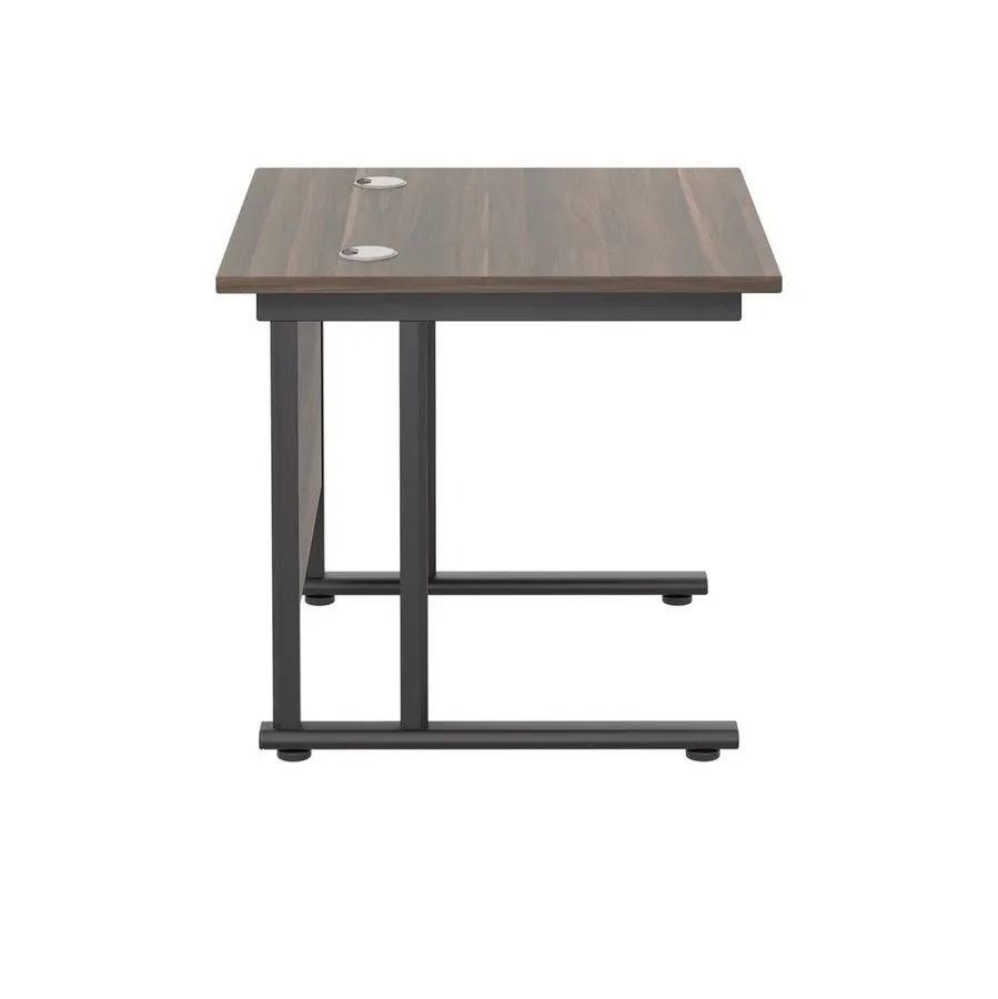 Twin Upright Straight 800mm Desk