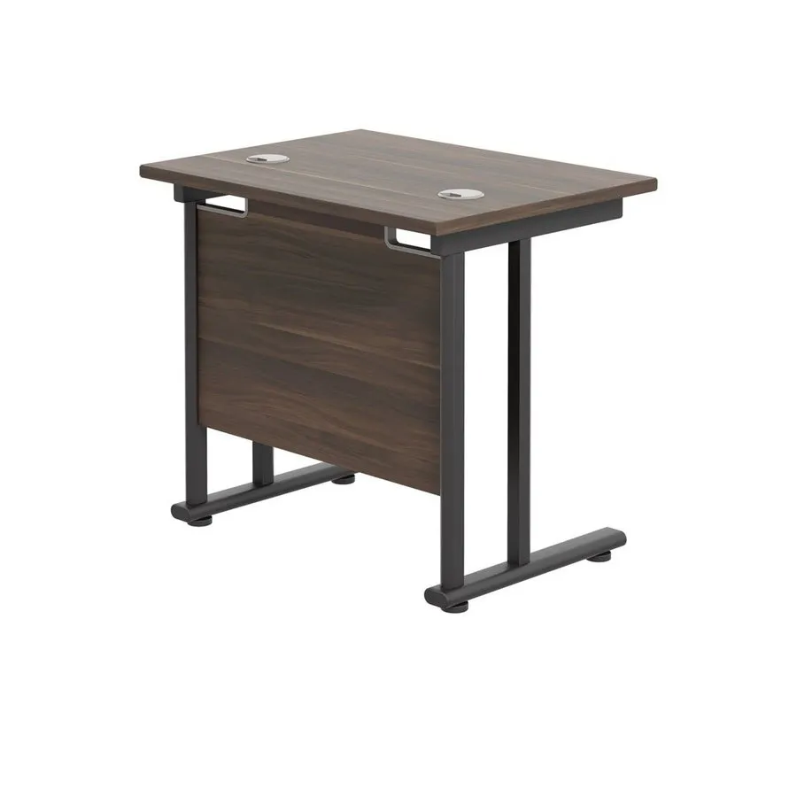Twin Upright Straight 800mm Slim Desk