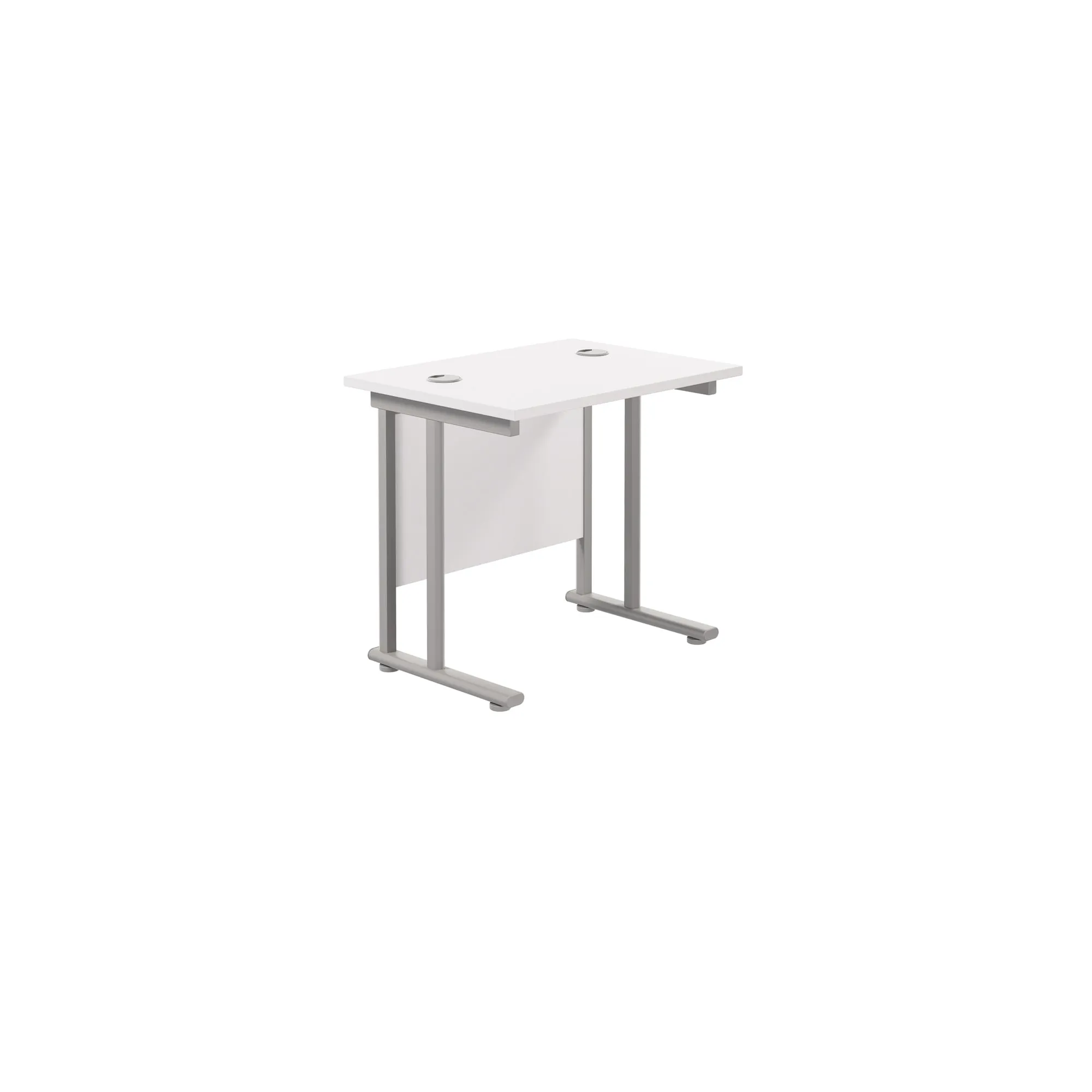 Twin Upright Straight 800mm Slim Desk