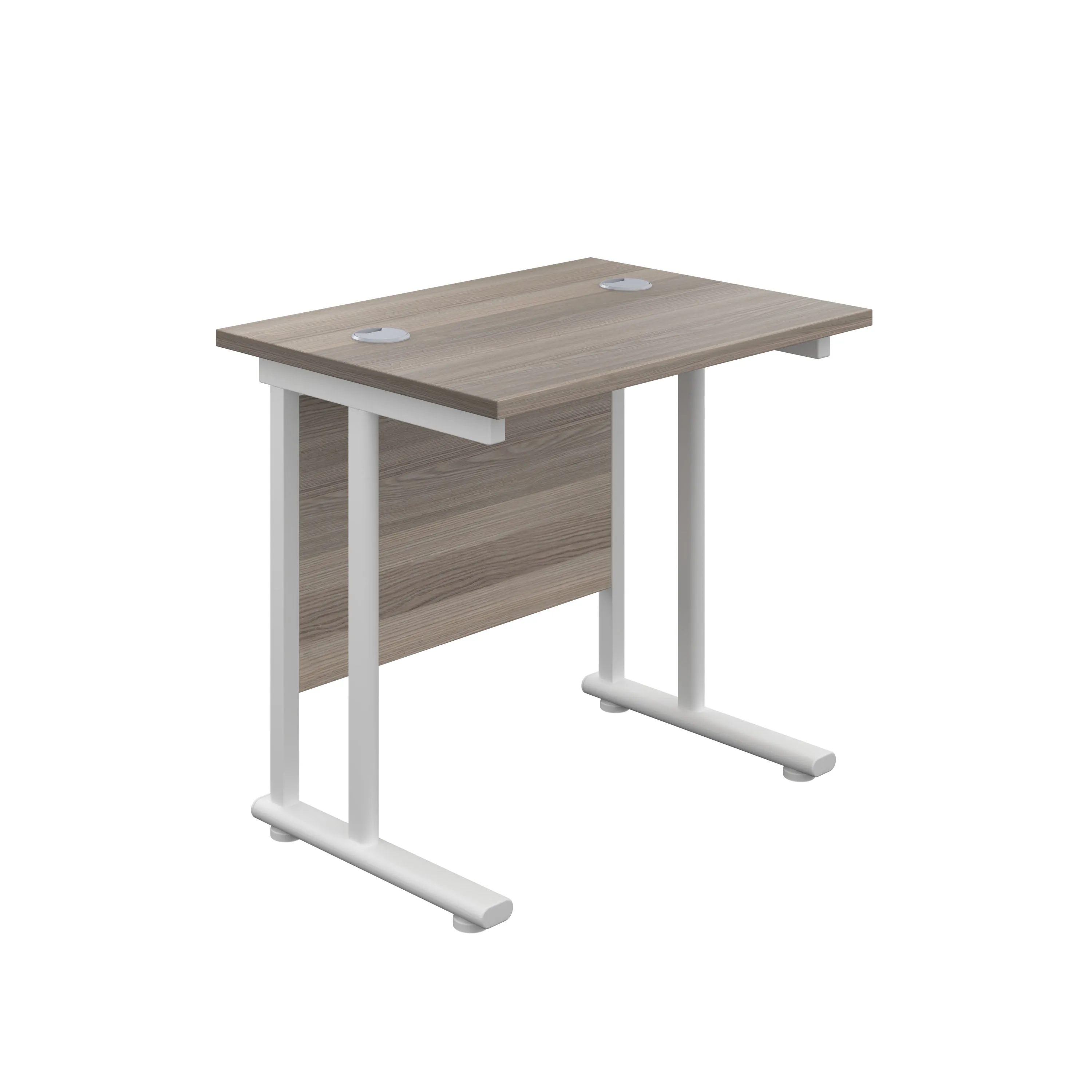 Twin Upright Straight 800mm Slim Desk