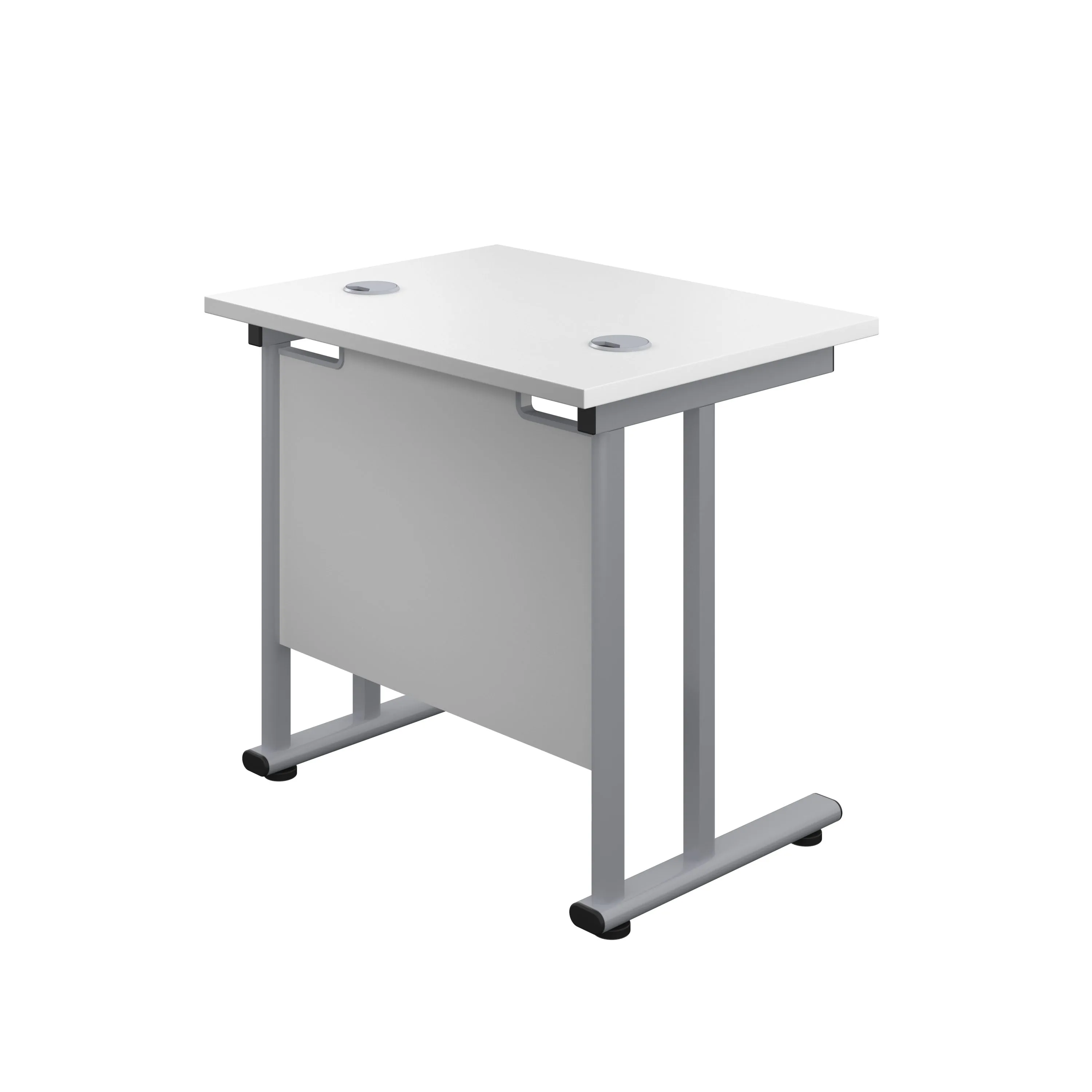 Twin Upright Straight 800mm Slim Desk