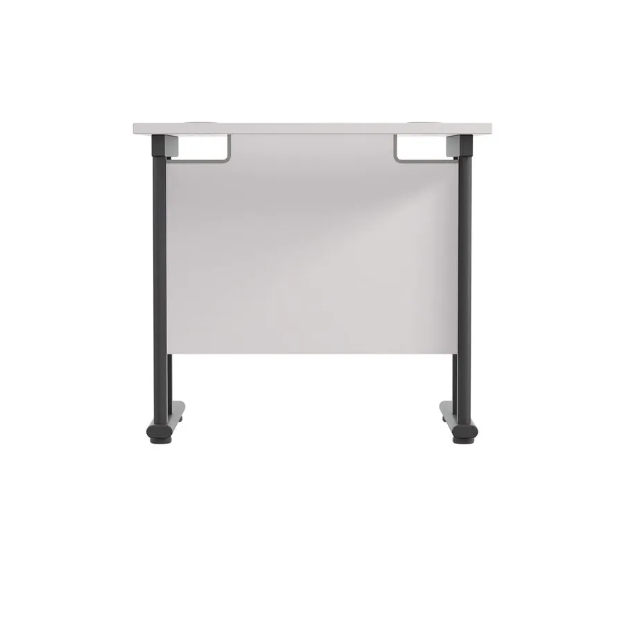 Twin Upright Straight 800mm Slim Desk