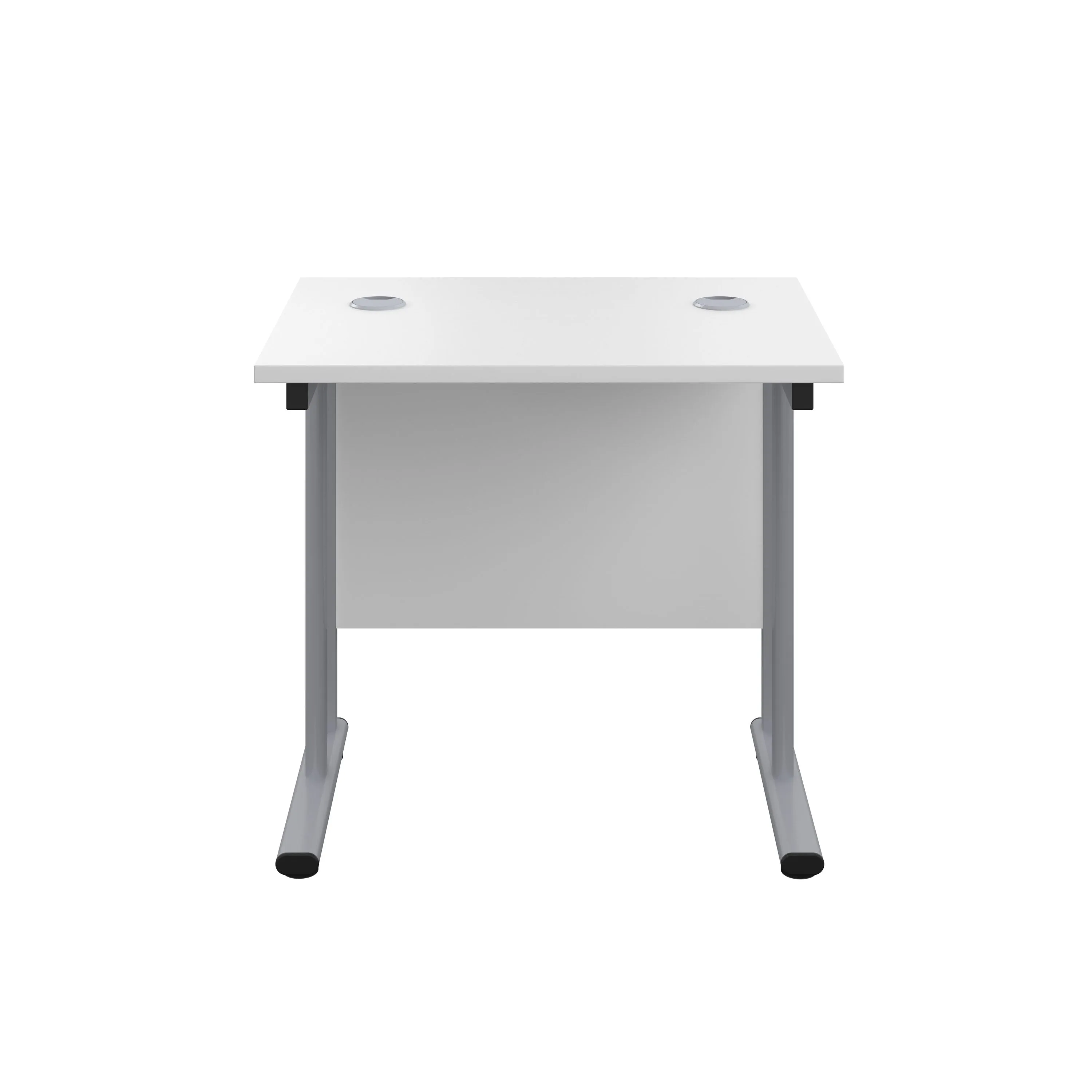Twin Upright Straight 800mm Slim Desk