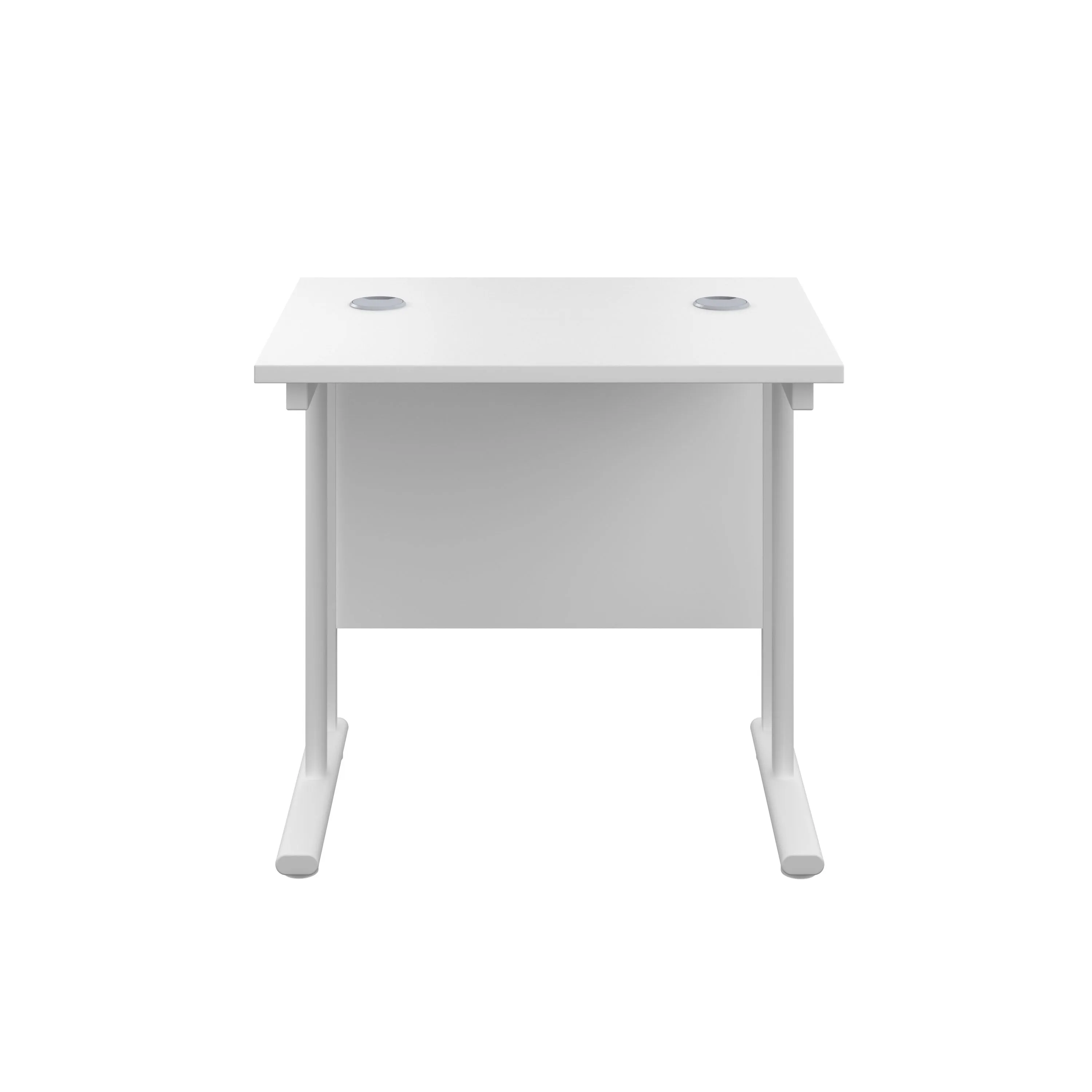 Twin Upright Straight 800mm Slim Desk
