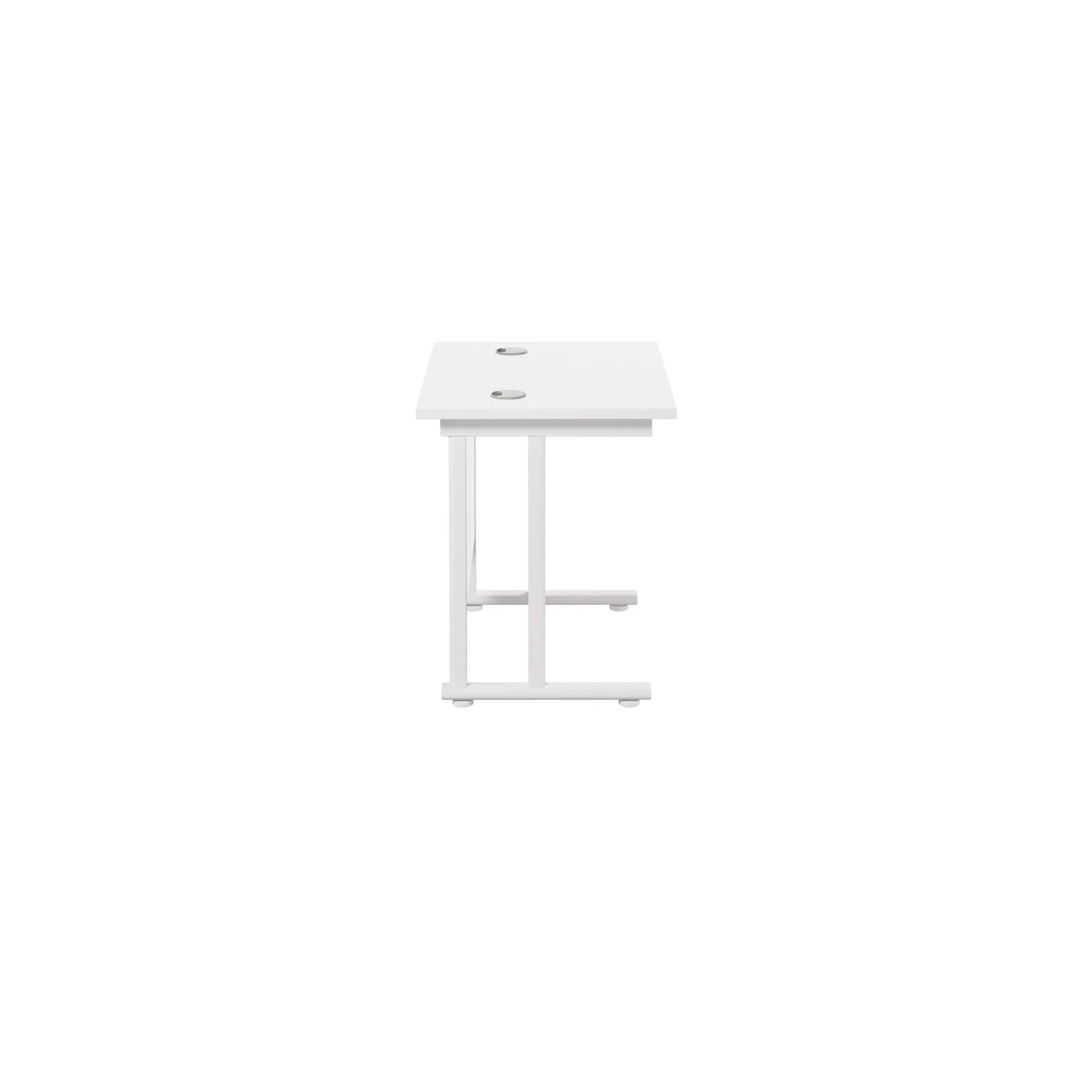Twin Upright Straight 800mm Slim Desk