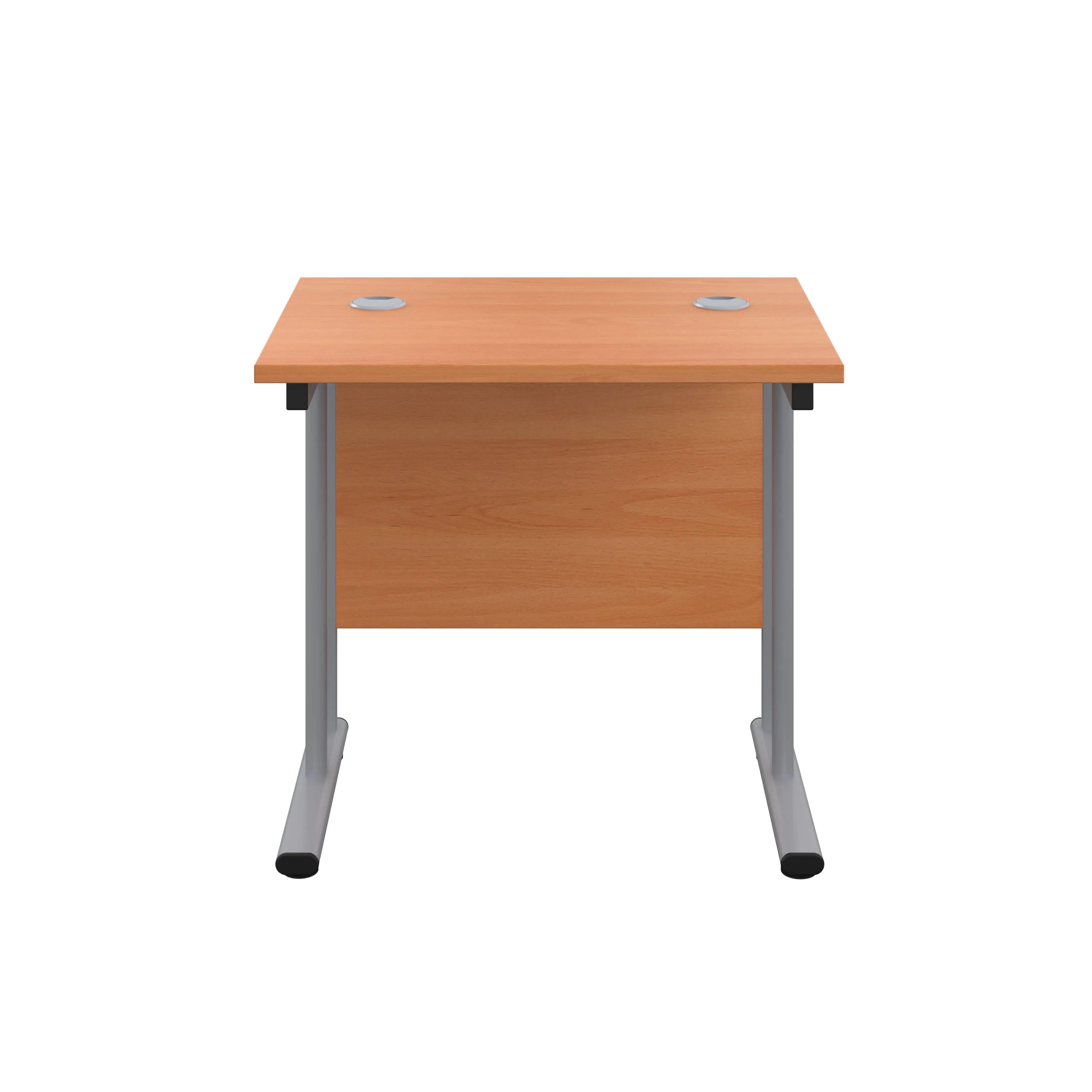 Twin Upright Straight 800mm Slim Desk