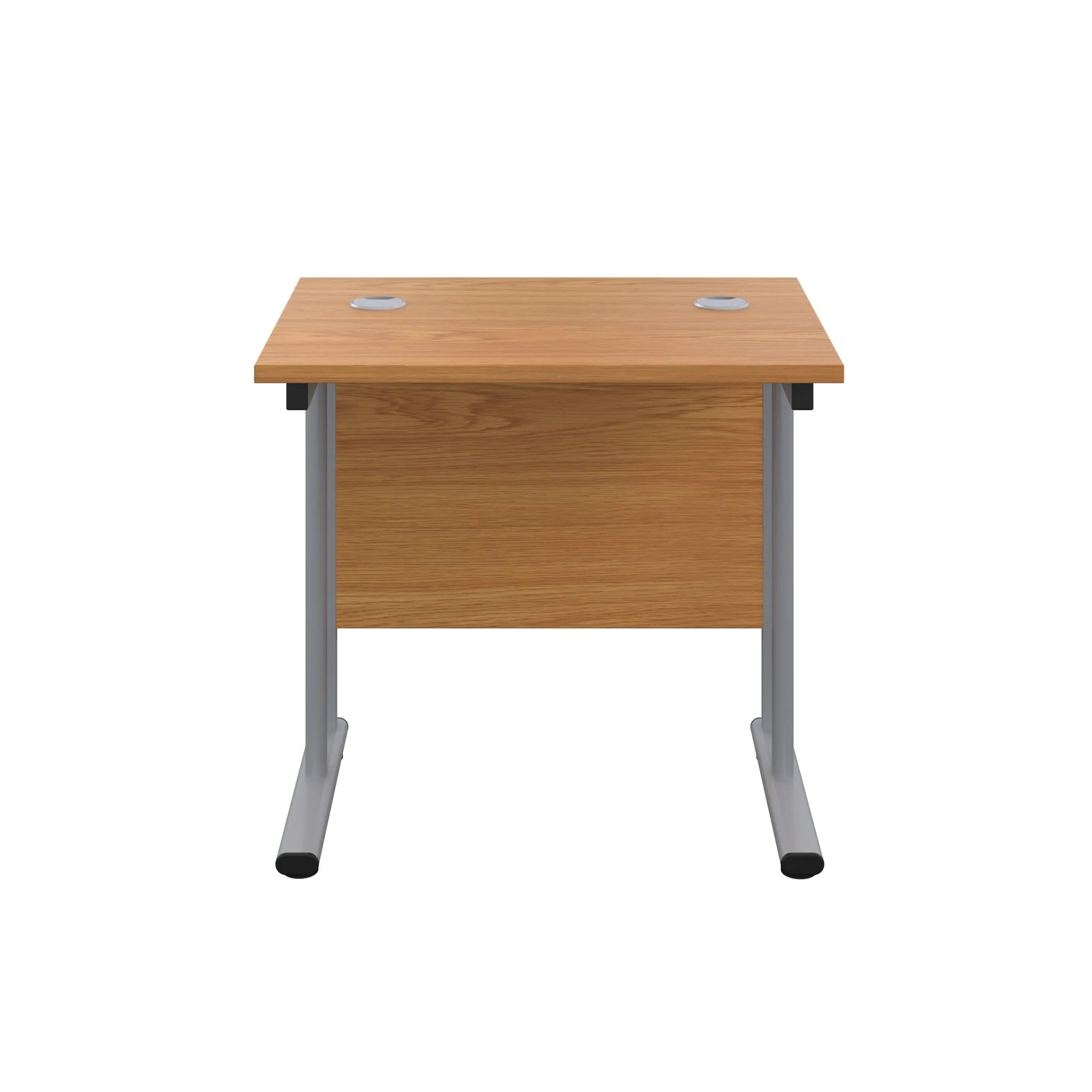 Twin Upright Straight 800mm Slim Desk