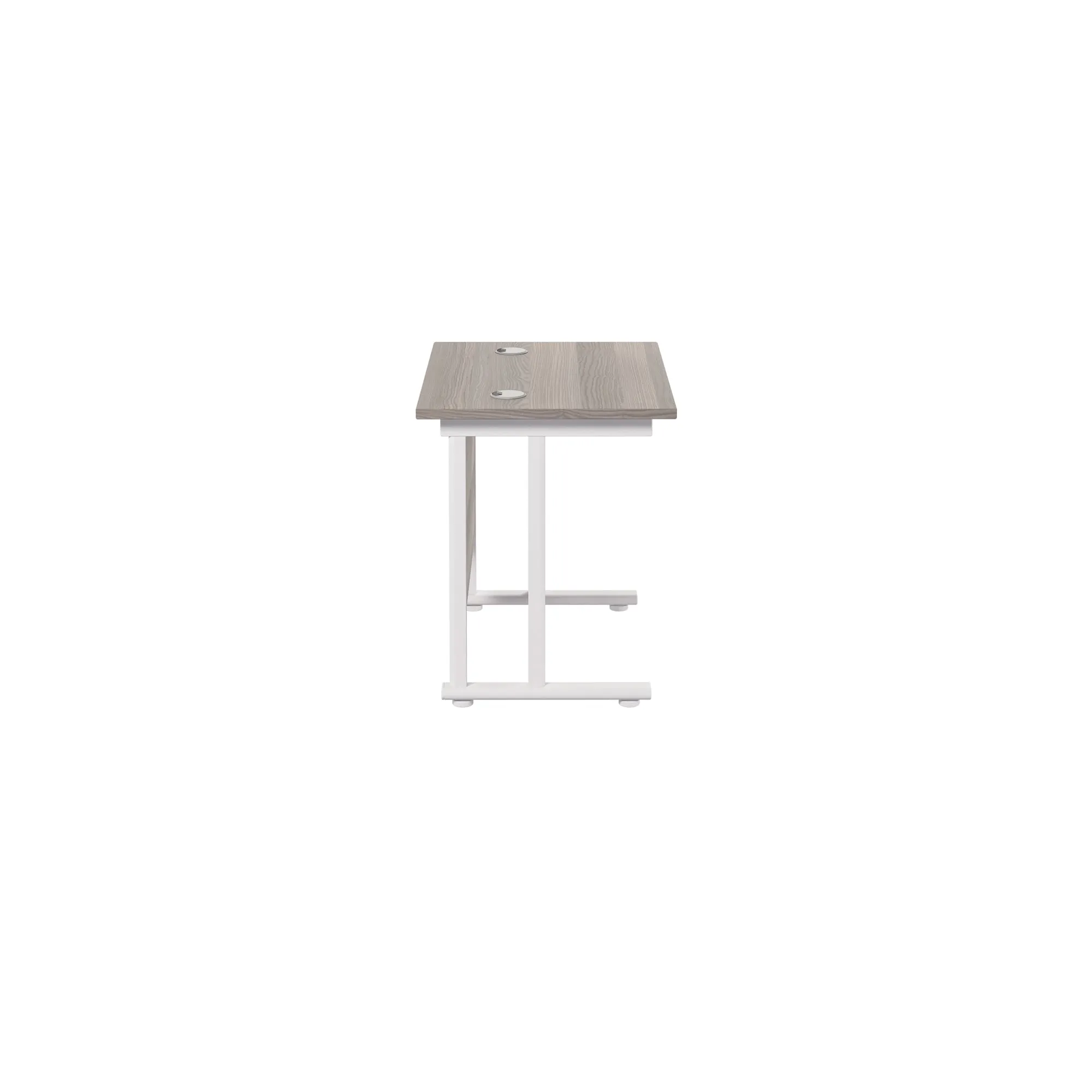 Twin Upright Straight 800mm Slim Desk
