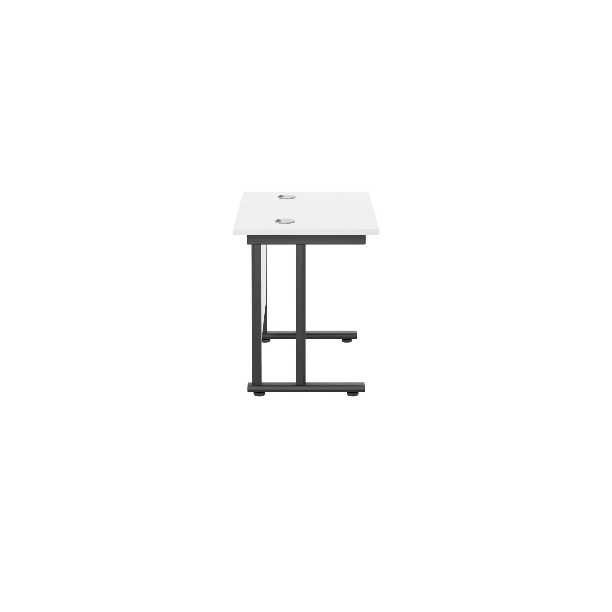 Twin Upright Straight 800mm Slim Desk