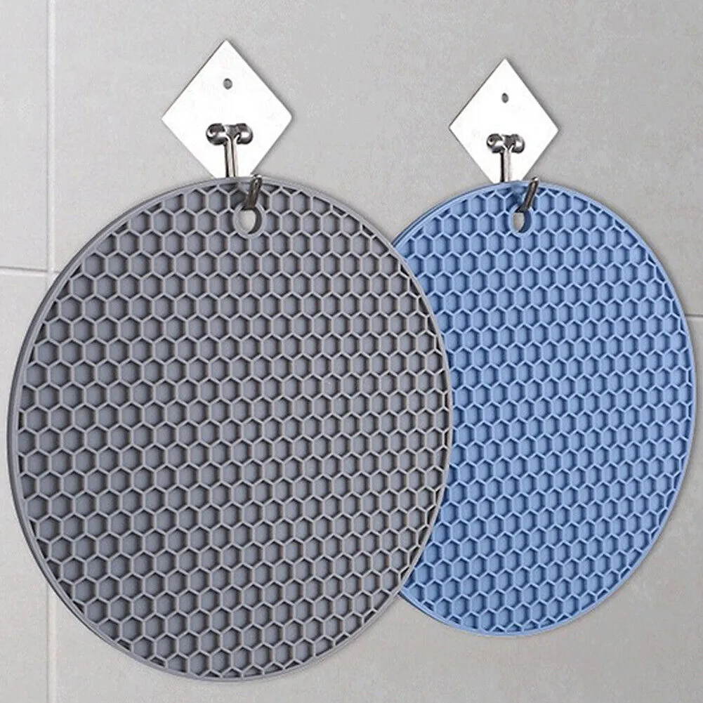 US 7-14 Pack Silicone Hot Pot Holder Trivet Mat Non Stick Heat Resistant Kitchen