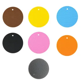 US 7-14 Pack Silicone Hot Pot Holder Trivet Mat Non Stick Heat Resistant Kitchen