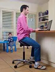 USA Made Saddle Chair for Dental Professionals by Soma Ergonomics