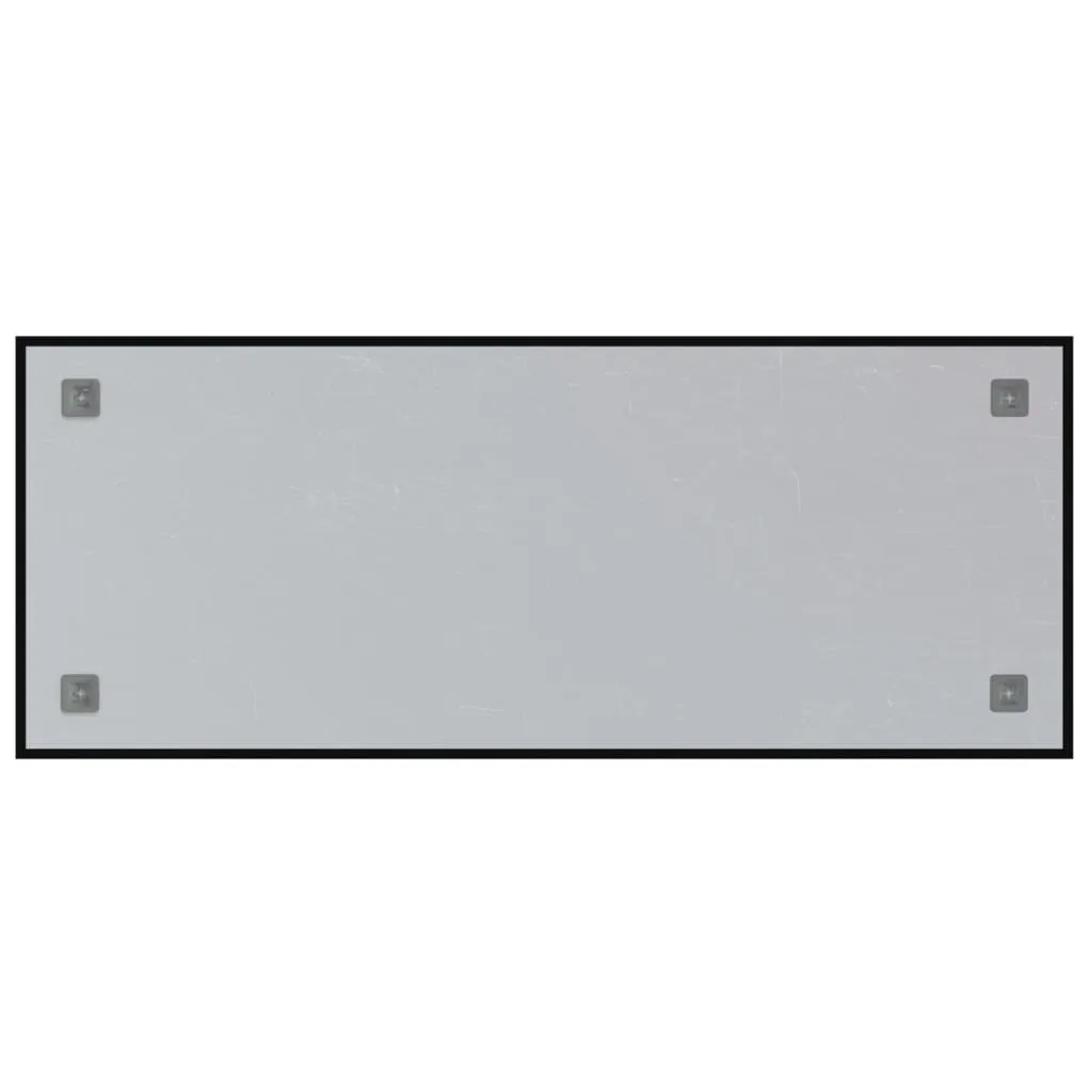 vidaXL Wall-mounted Magnetic Board Black 100x40 cm Tempered Glass