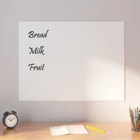 vidaXL Wall-mounted Magnetic Board White 80x60 cm Tempered Glass