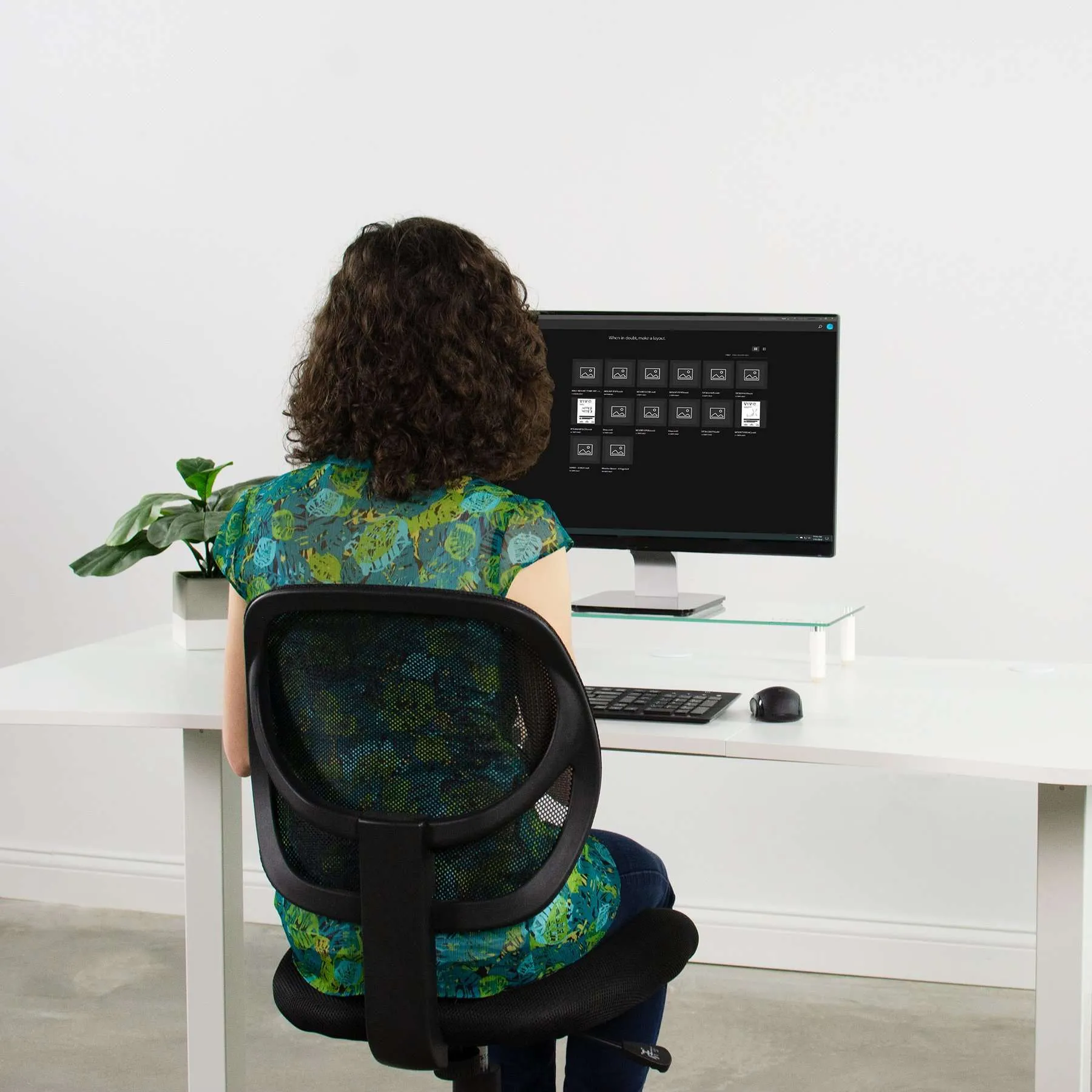 VIVO Manual Cranked 63"W Height-Adjustable Standing Desk Kit w/ 3-Section Desktop, DESK-KIT-1M1B/KIT-1M1W