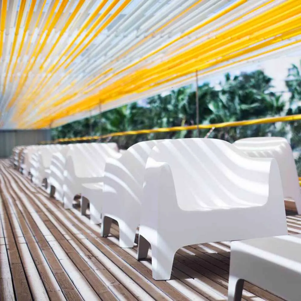 Vondom Solid low table polyethylene by Stefano Giovannoni