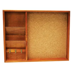 Wall Mounted Wood Bulletin Board, Pine