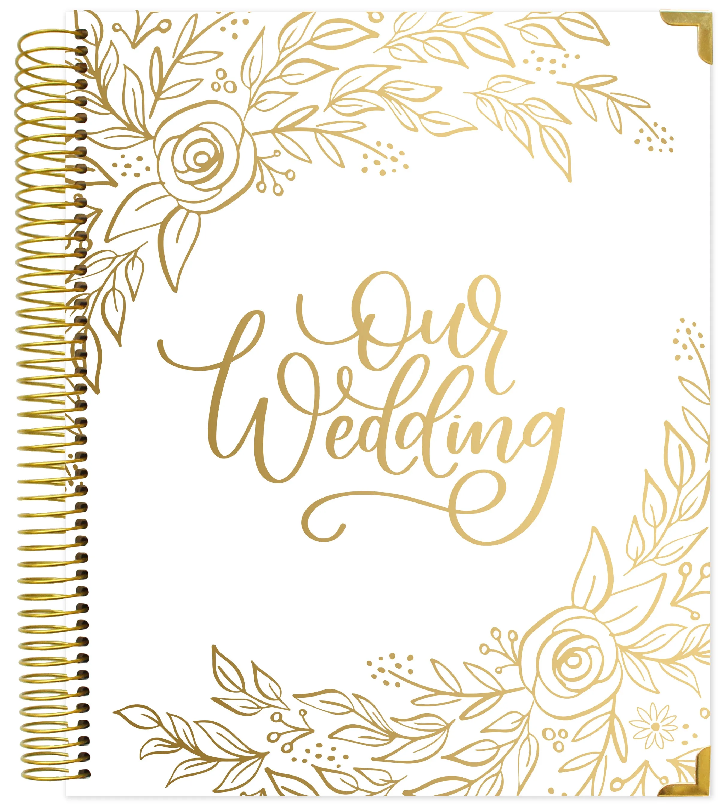 Wedding Planner & Calendar, Gold Floral
