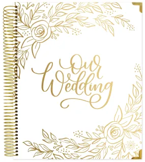 Wedding Planner & Calendar, Gold Floral