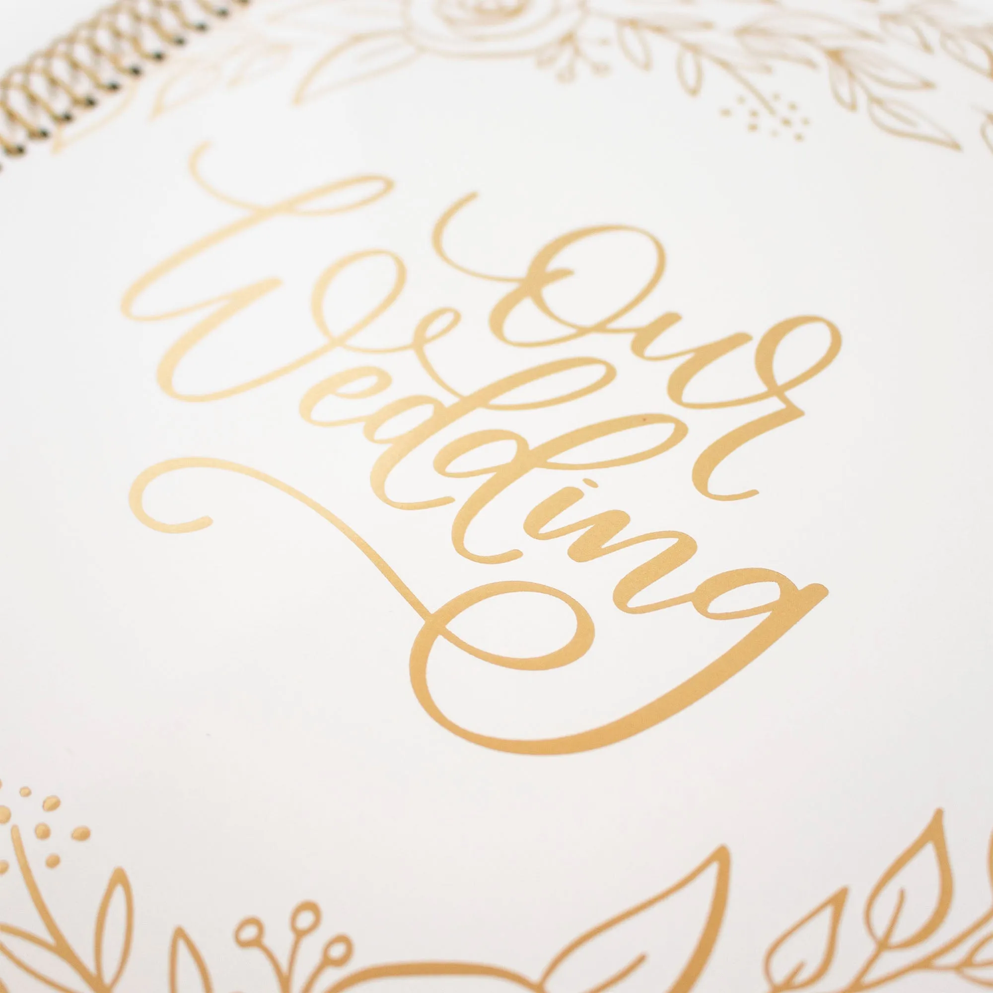 Wedding Planner & Calendar, Gold Floral