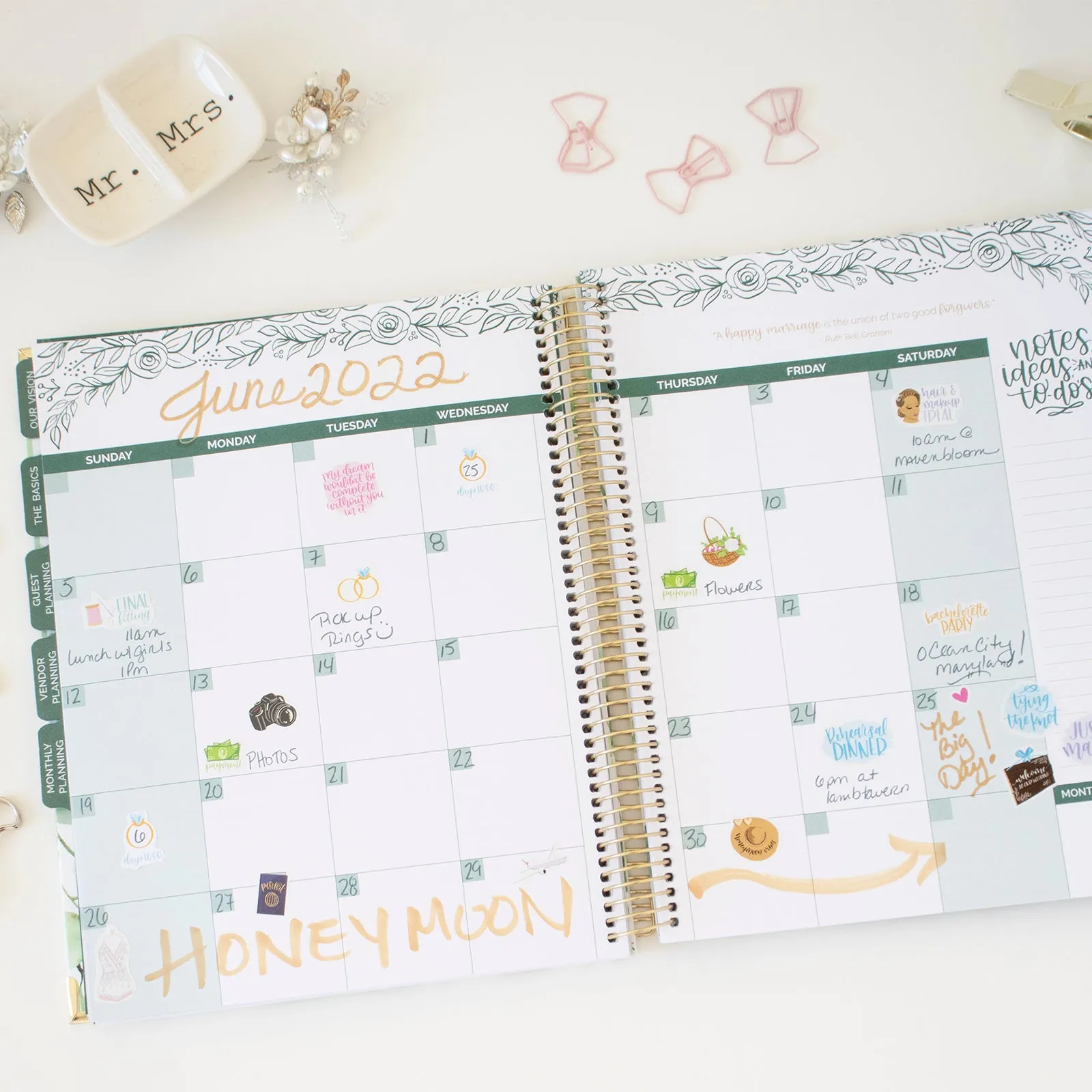 Wedding Planner & Calendar, Planning Our Forever