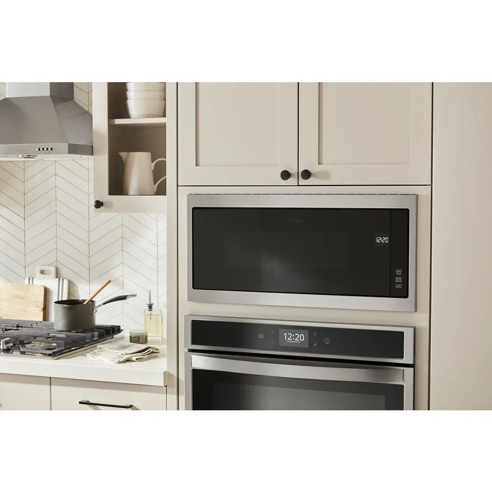 Whirlpool WMT50011KS 1.1 cu. ft. Built-In Microwave with Slim Trim Kit - 14" Height